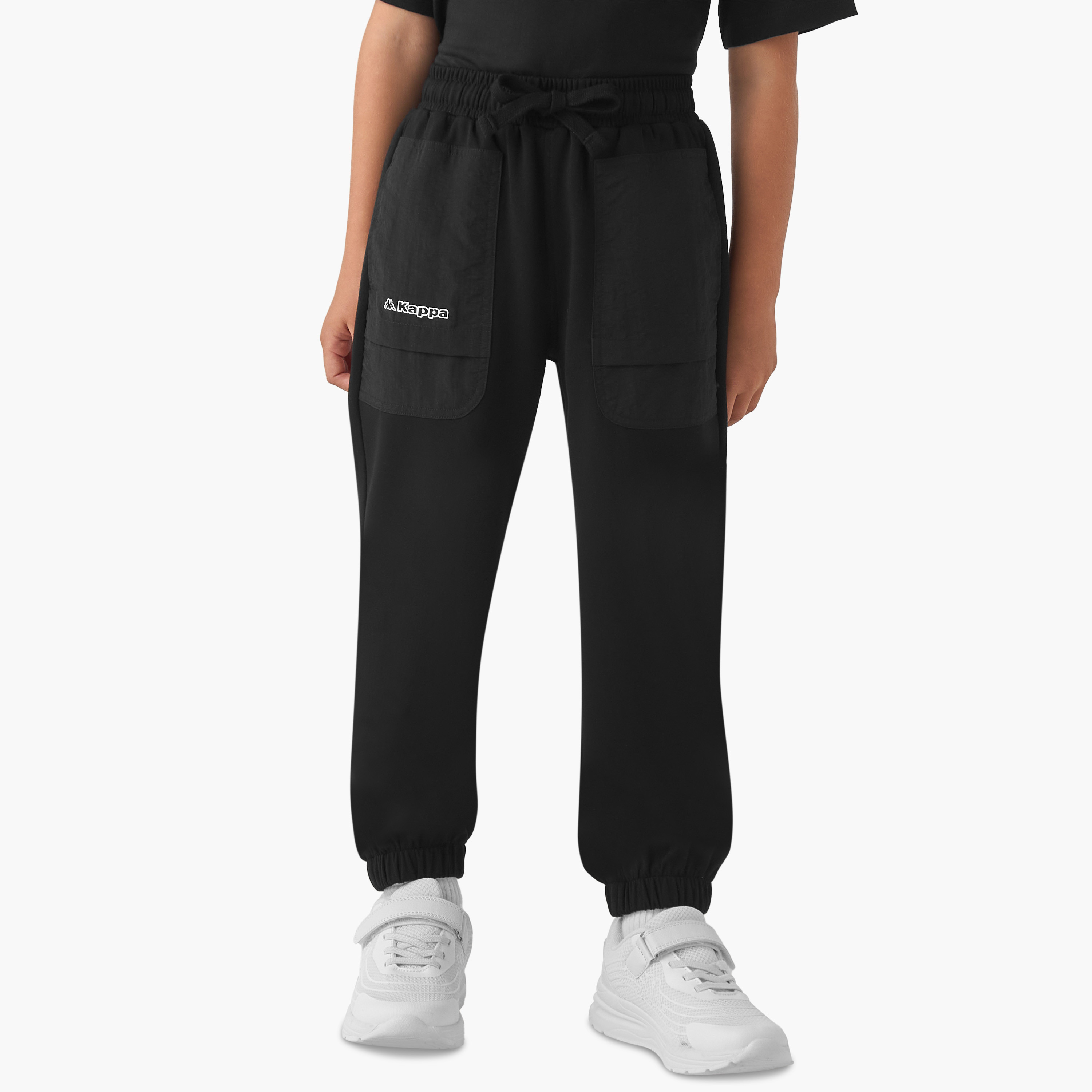 Kappa Boys' Joggers with Pockets - Cotton - Drawstring Waist-boys-clothing-bottoms-joggersandtrackpants-image-1