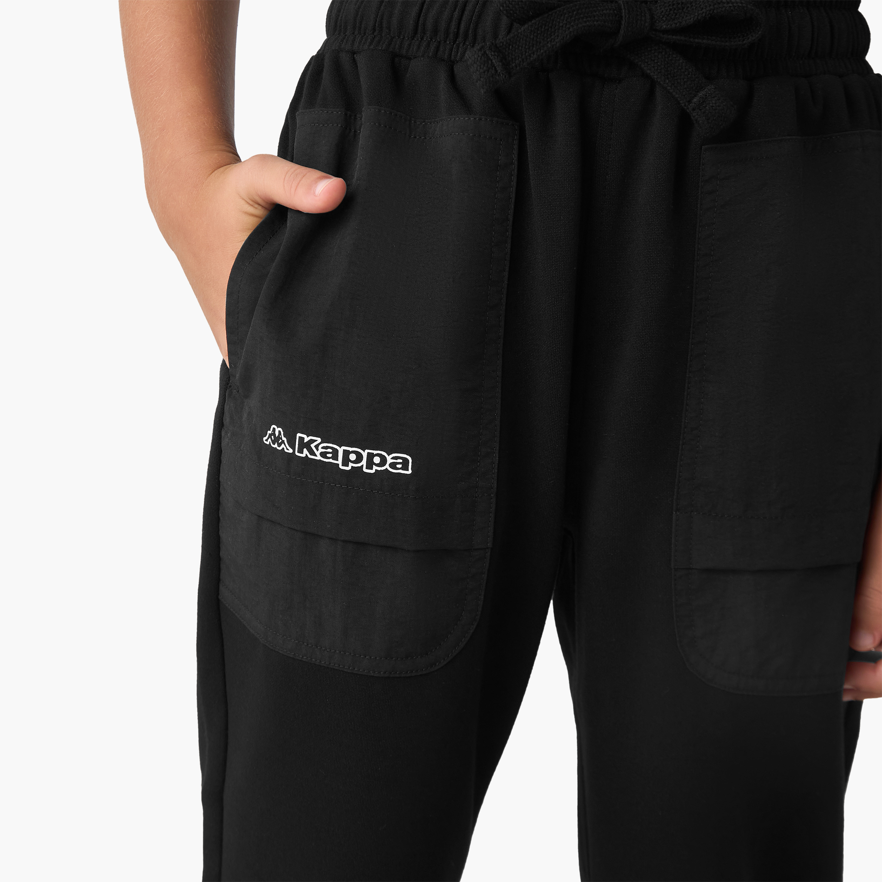 Kappa Boys' Joggers with Pockets - Cotton - Drawstring Waist-boys-clothing-bottoms-joggersandtrackpants-image-4