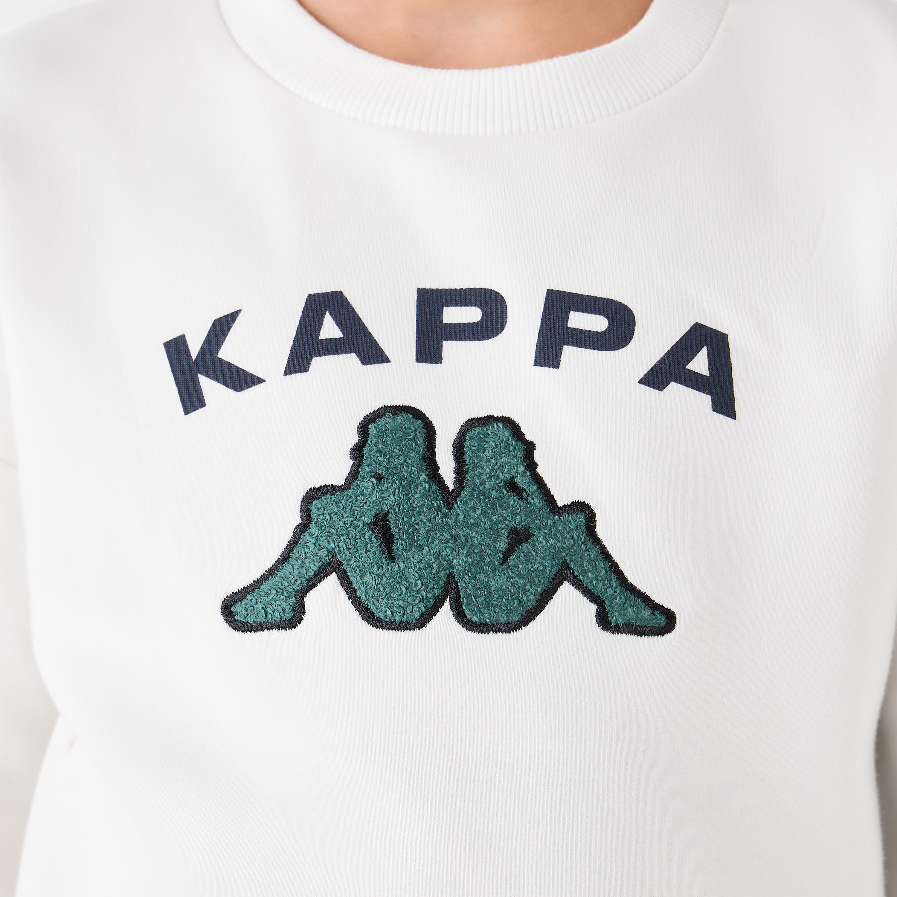 Kappa Logo Print Sweatshirt with Long Sleeves-boys-clothing-sweatshirts-image-5