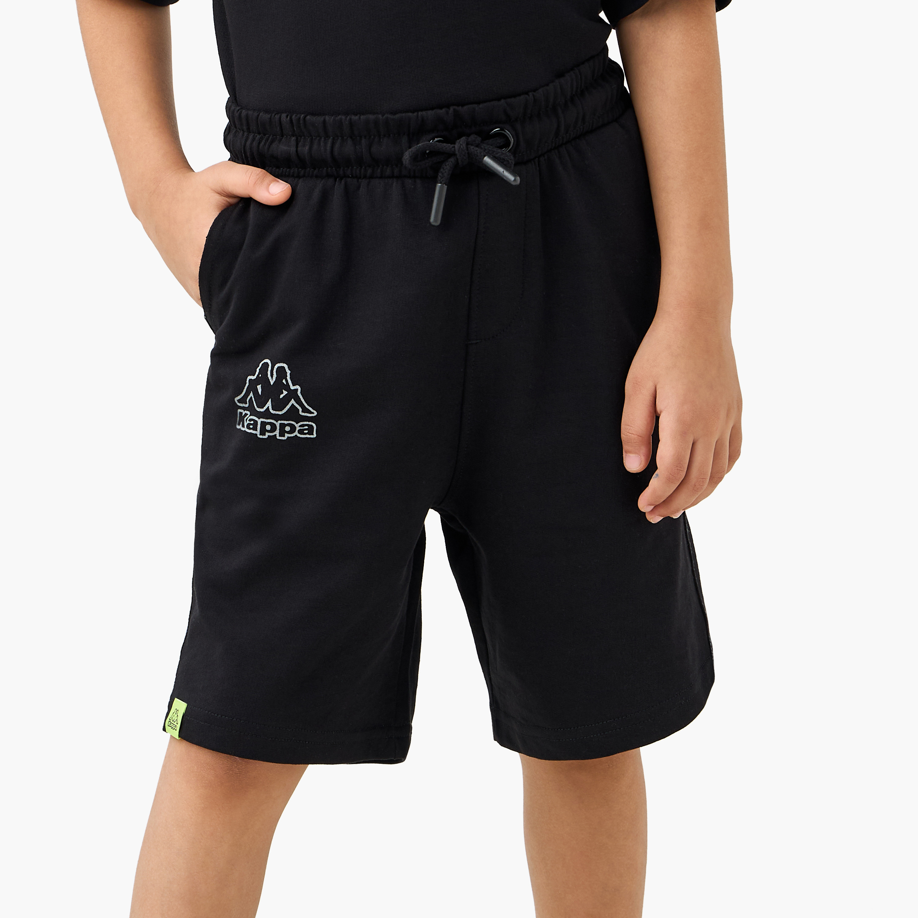 Kappa Logo Print T-shirt and Shorts Set-boys-clothing-sportswear-sets-image-3