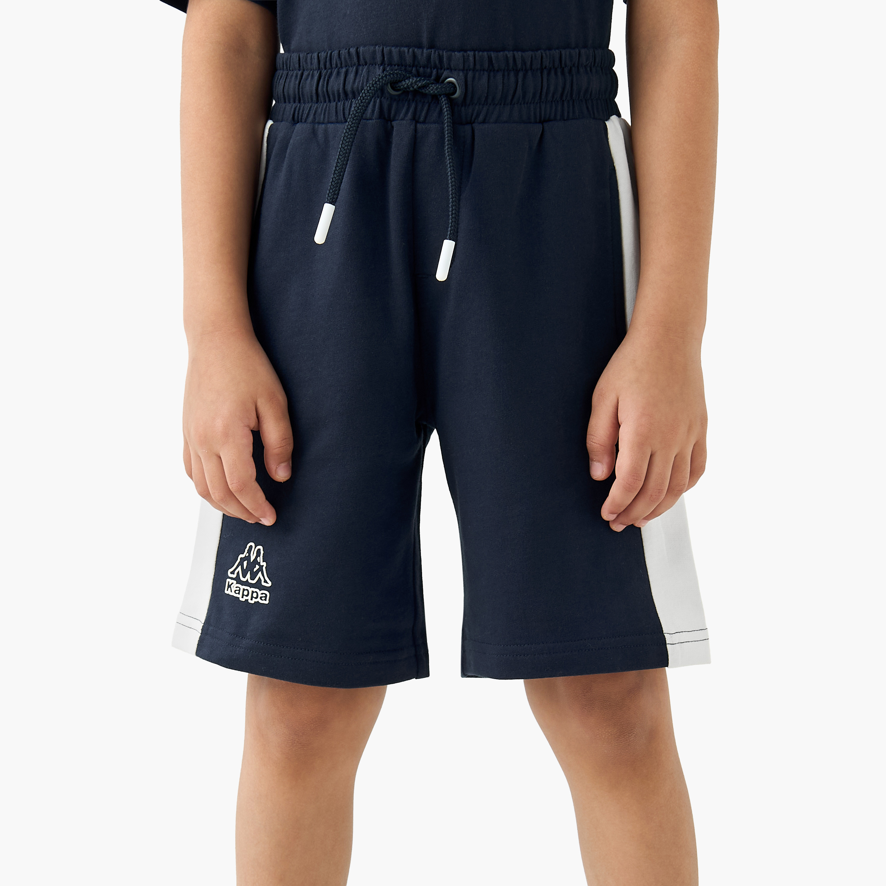 Kappa Logo Print T-shirt and Shorts Set-boys-clothing-sportswear-sets-image-3