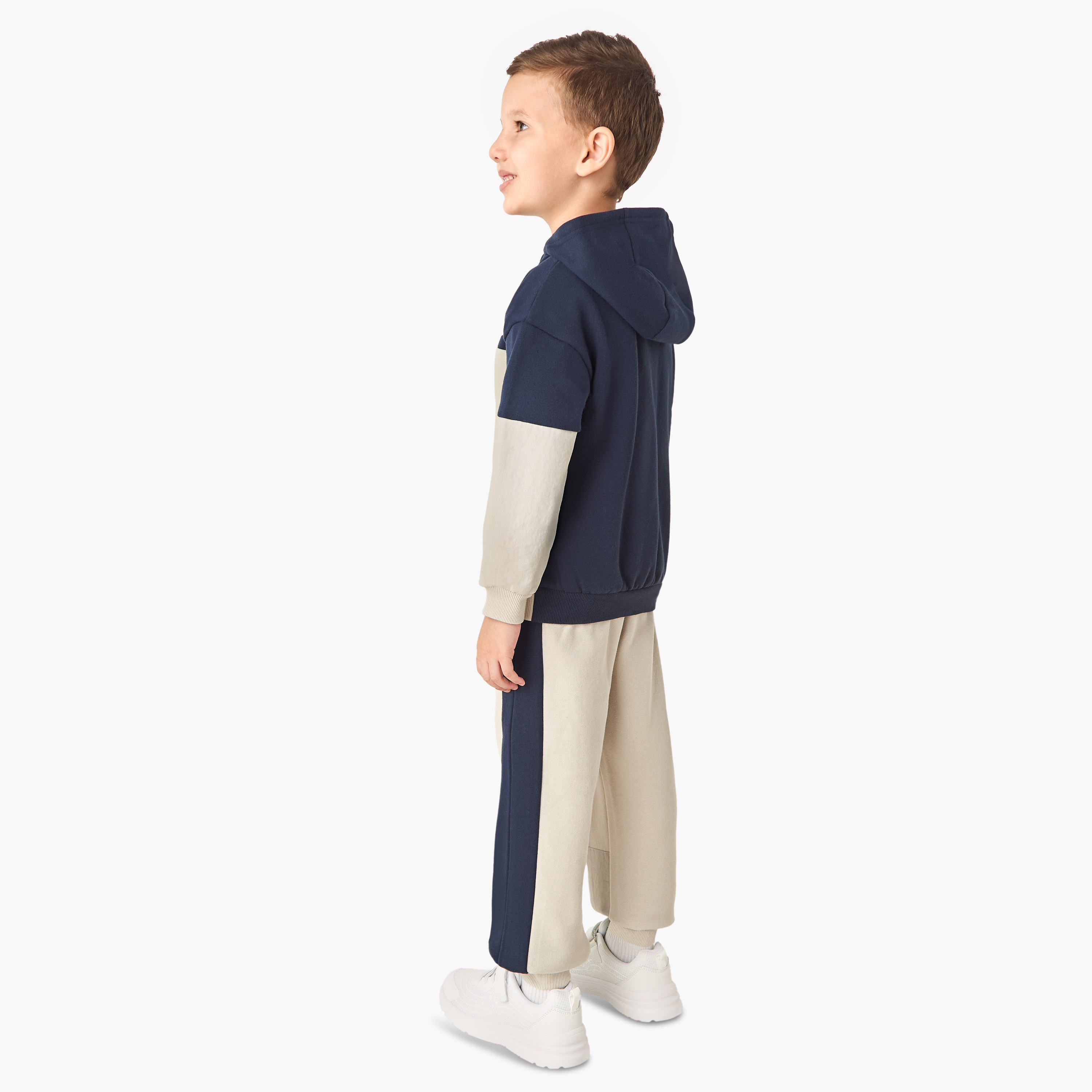 Kappa Colourblock Zip Through Hoodie and Joggers Set-baby-boys-clothing-winterwear-setsandcoords-image-4