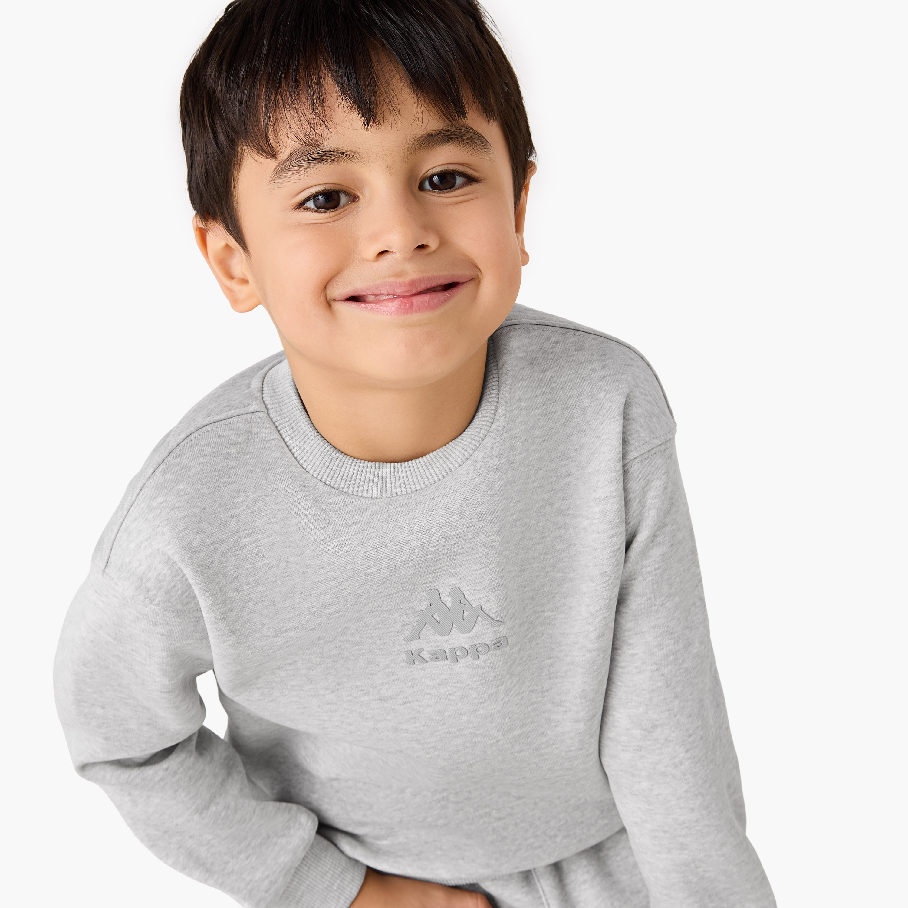 Kappa Logo Print Sweatshirt and Joggers Set-baby-boys-clothing-winterwear-setsandcoords-image-5