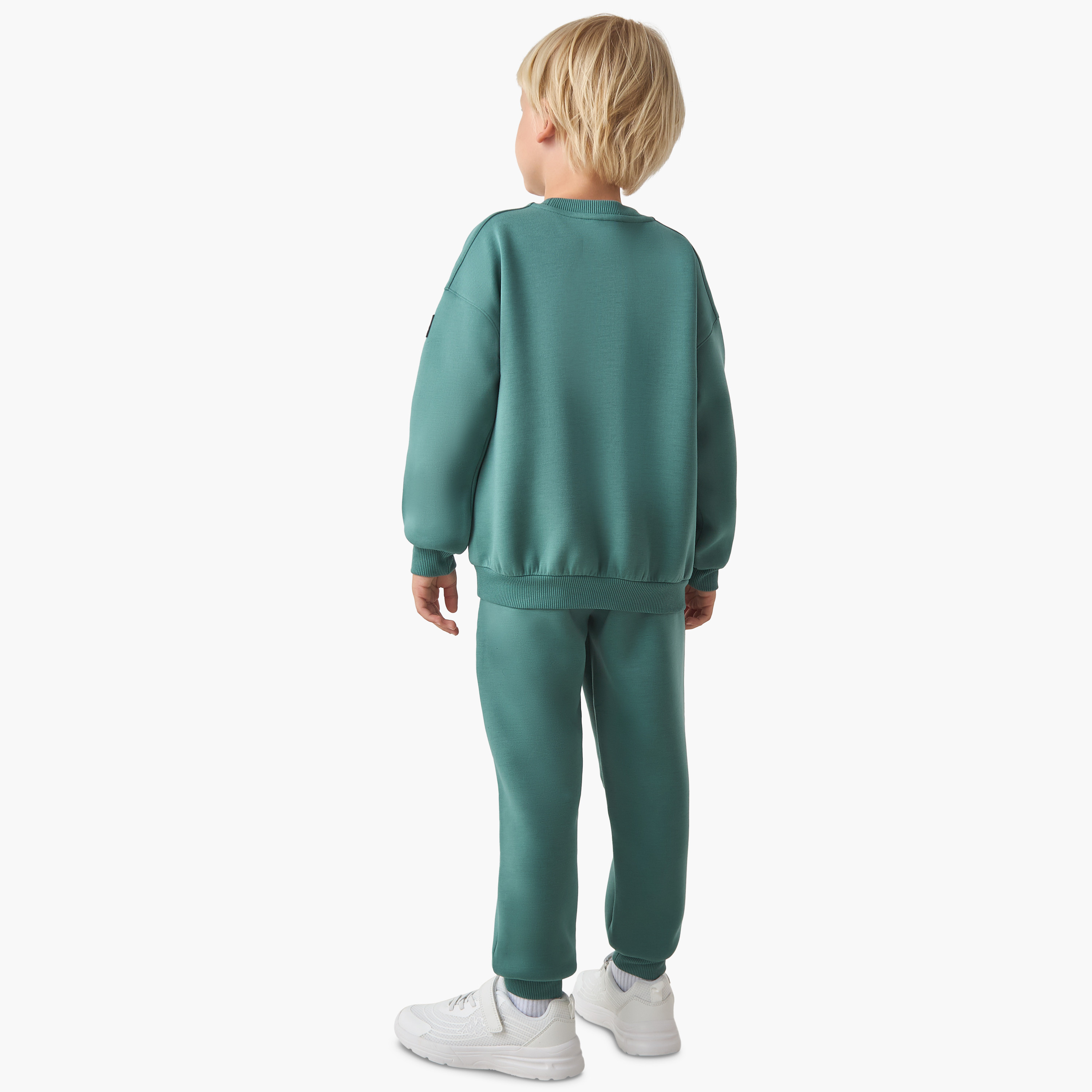 Kappa Boys Sweatshirt and Joggers Set with Pockets - Cotton - Long Sleeves - Round Neck-boys-clothing-setsandcoords-image-4