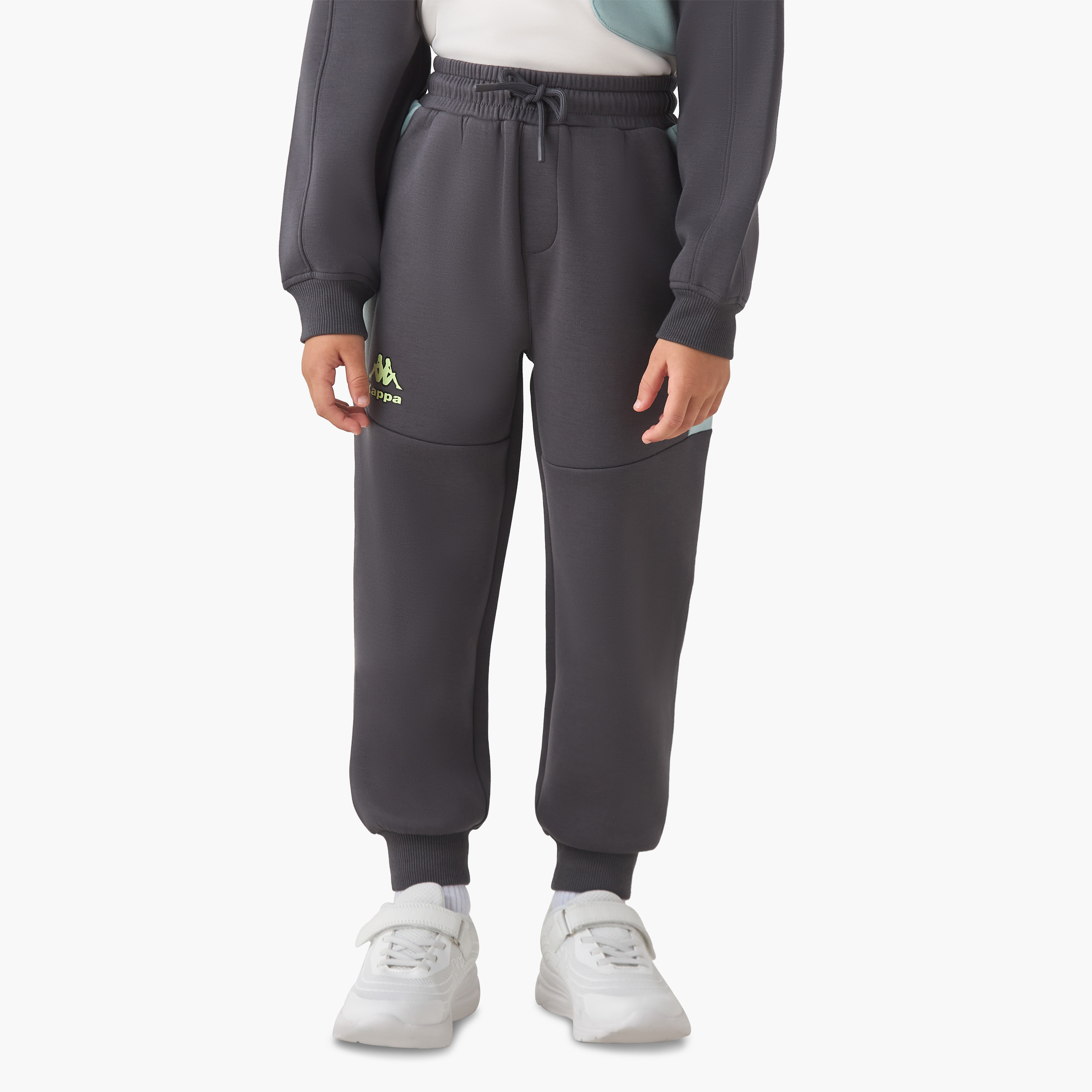 Kappa Boys Sweatshirt and Joggers Set with Panel - Cotton - Long Sleeve - Round Neck-boys-clothing-setsandcoords-image-3