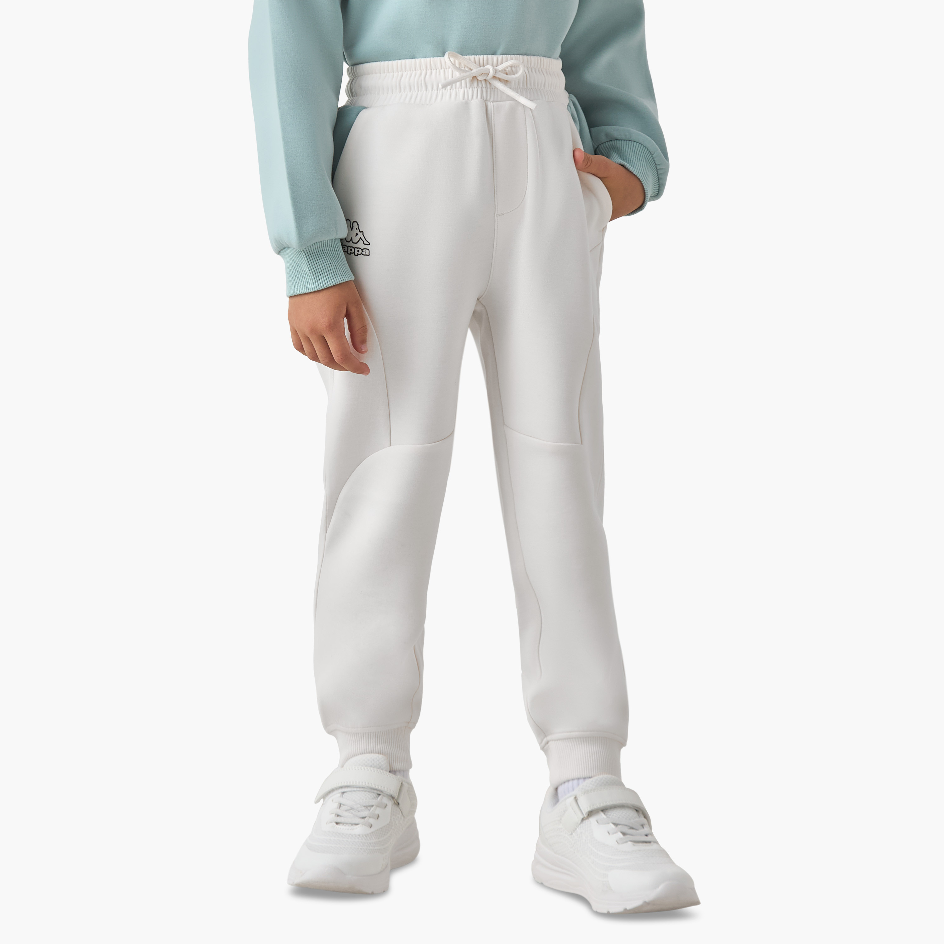Kappa Hooded Long Sleeves Sweatshirt and Joggers Set with Logo Print-boys-clothing-sportswear-sets-image-3