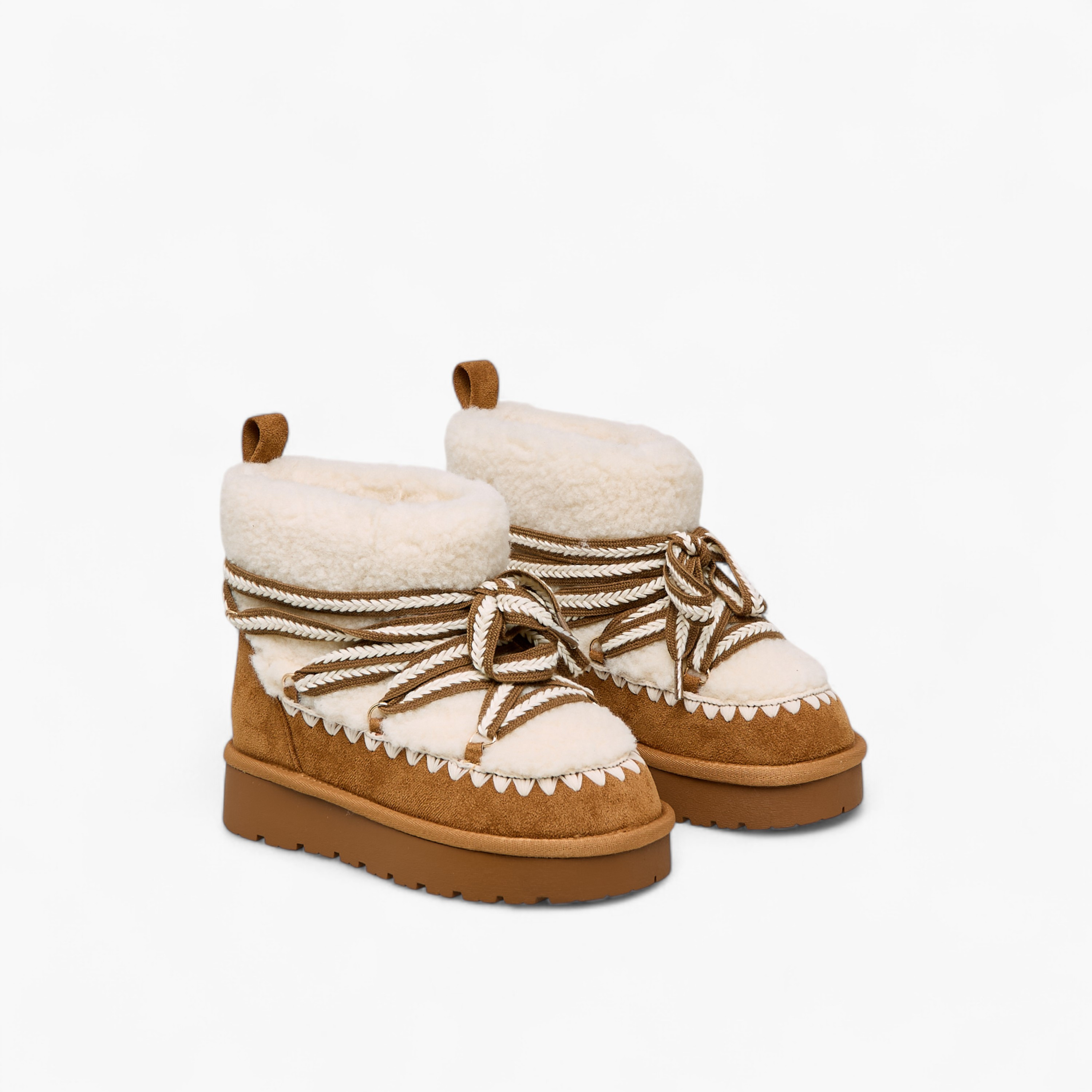 Little Missy Girls' Fur Detail Ankle Boots-girls-shoes-boots-image-1