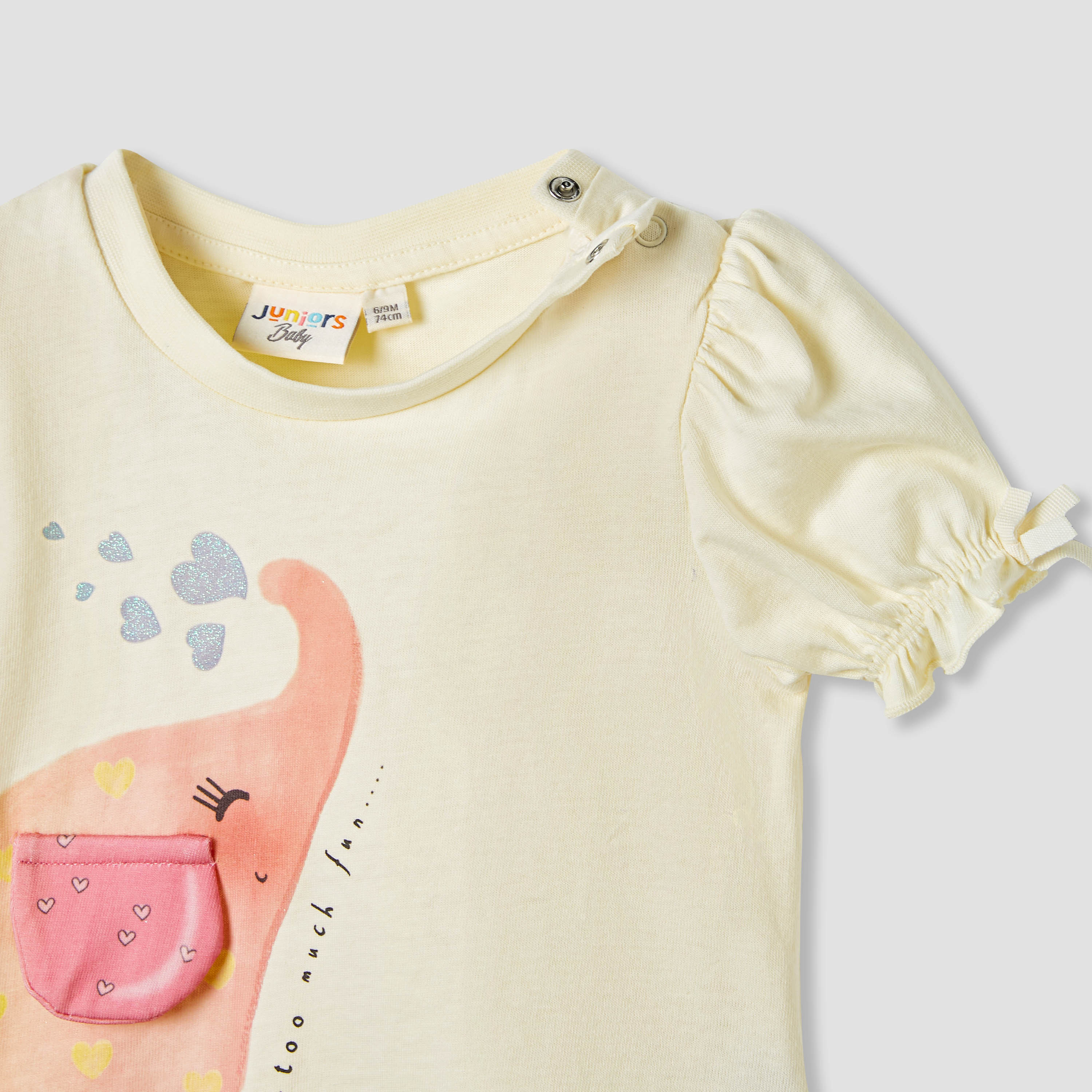 تيشيرت بطبعات وأكمام منفوخة من جونيورز-baby-girls-clothing-tshirts-image-3