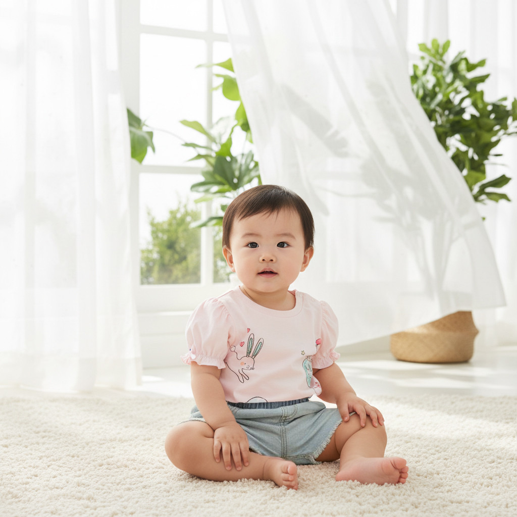 تيشيرت بأكمام منفوخة وطبعات من جونيورز-baby-girls-clothing-tshirts-image-5