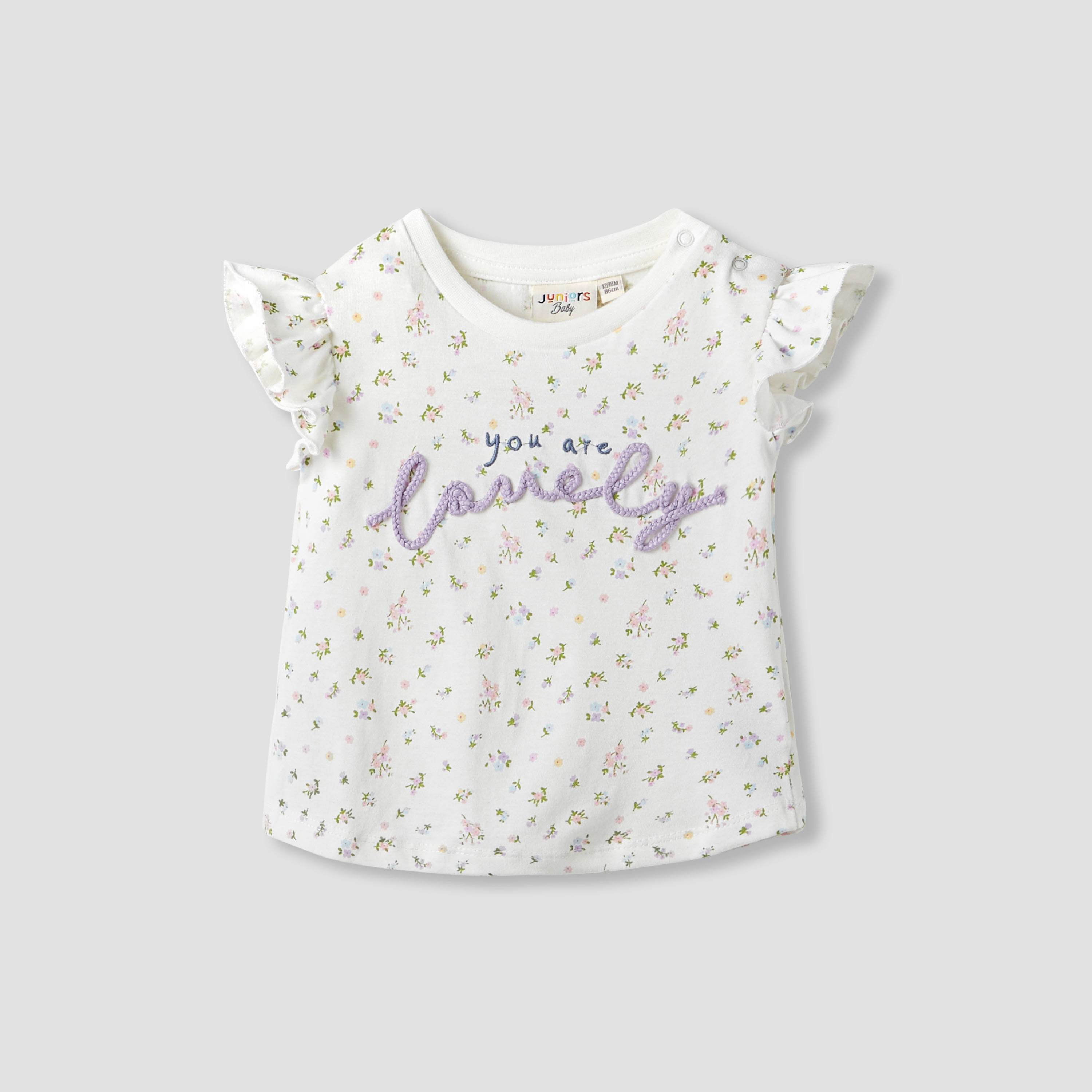 Juniors Girls' Crew Neck Printed T-shirt - Set of 3-baby-girls-clothing-tshirts-image-4