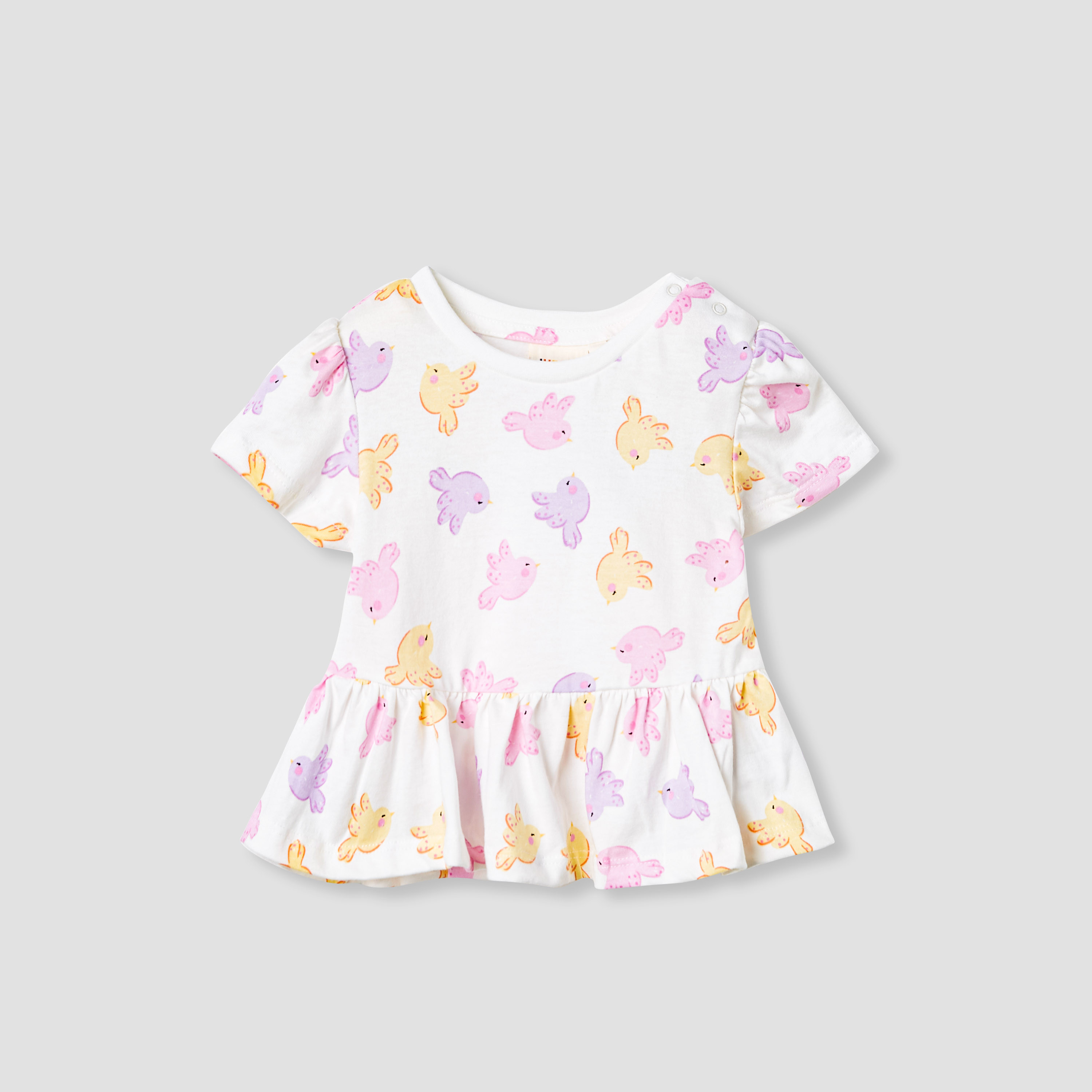 Juniors Bird Print Top - Set of 2-baby-girls-clothing-tshirts-image-2