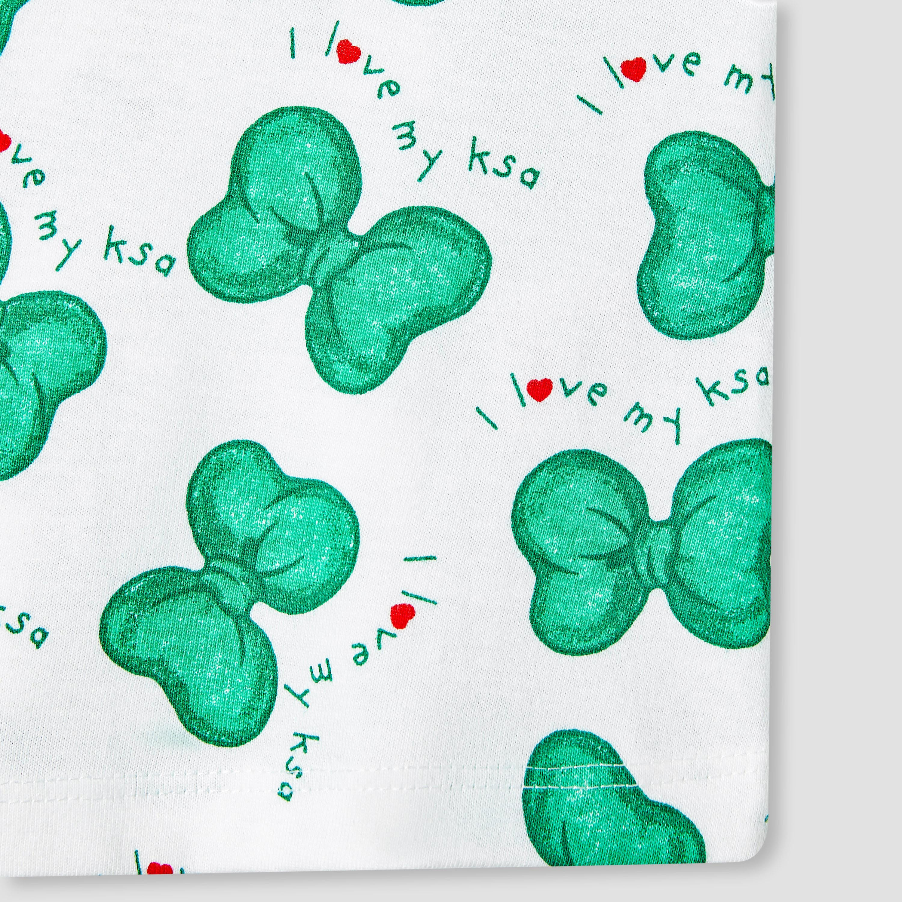 بلوزة بطبعات اليوم الوطني السعودي وأكمام منفوخة من جونيورز-baby-girls-clothing-tshirts-image-4