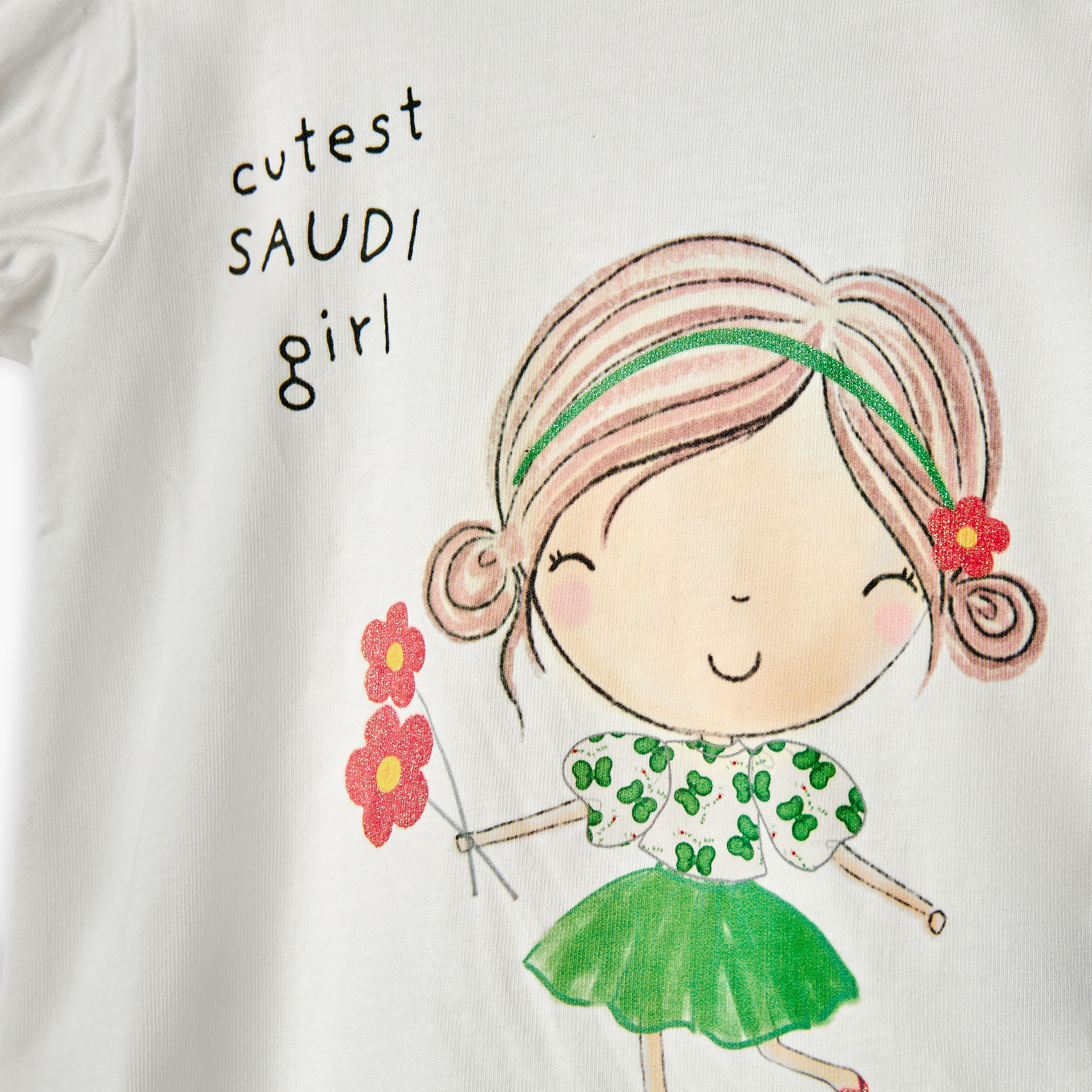 تيشيرت بأكمام كاب وطبعات من جونيورز-baby-girls-clothing-tshirts-image-3