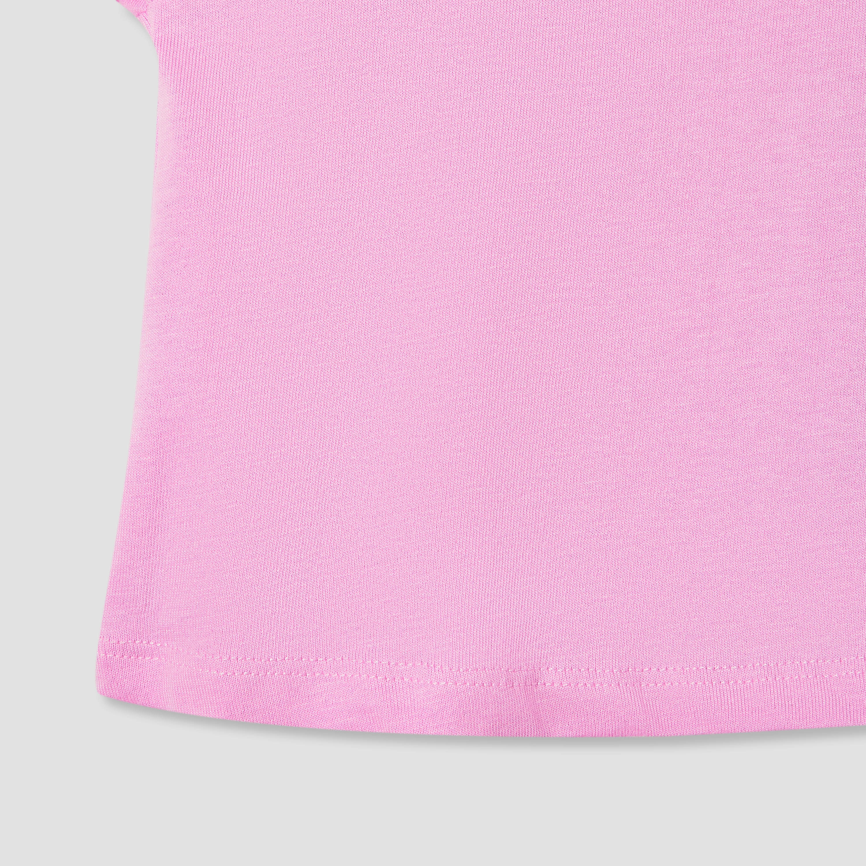 Juniors Solid T-shirt with Puff Sleeves-baby-girls-clothing-tshirts-image-4
