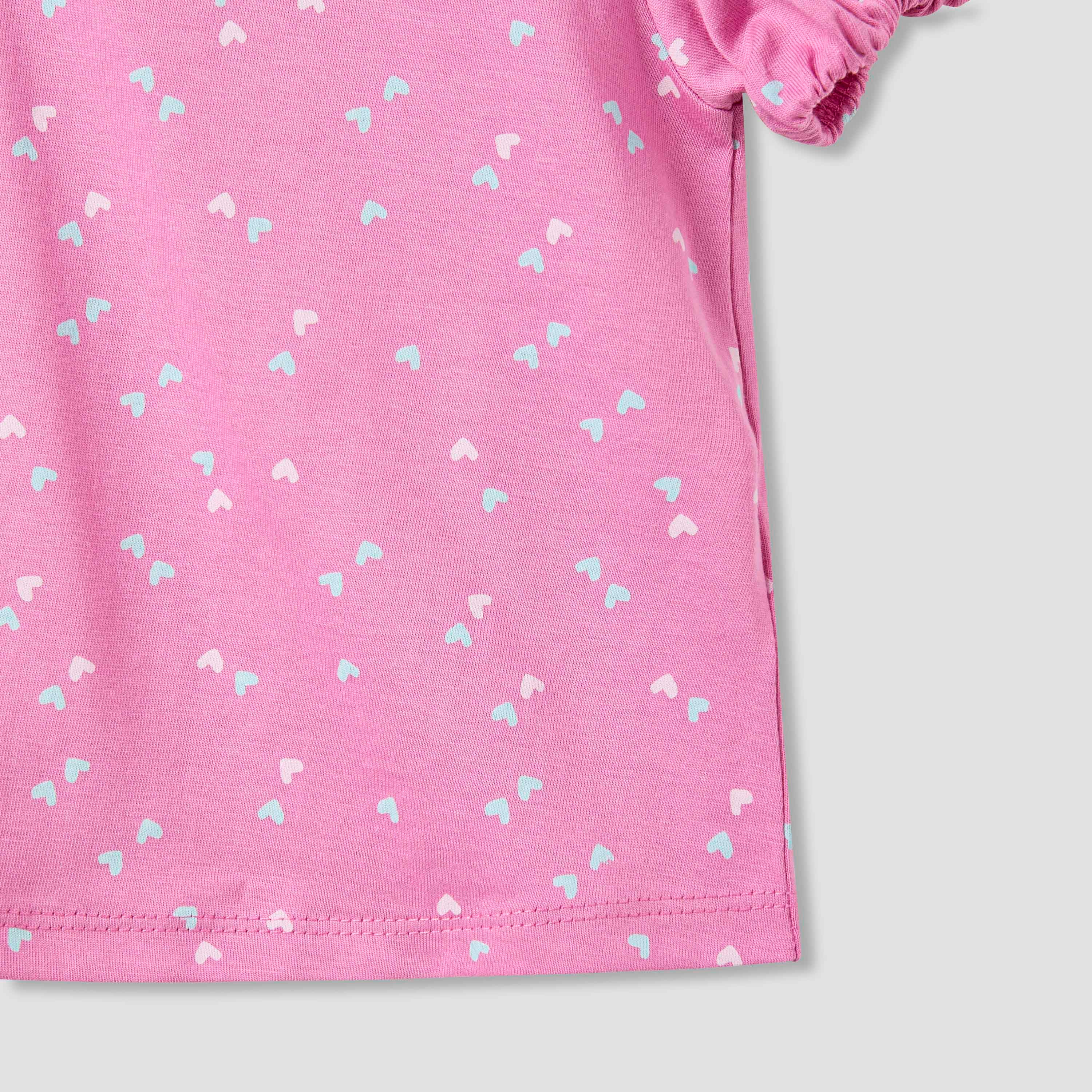 Juniors Printed T-shirt with Short Sleeves - Set of 2-baby-girls-clothing-tshirts-image-6