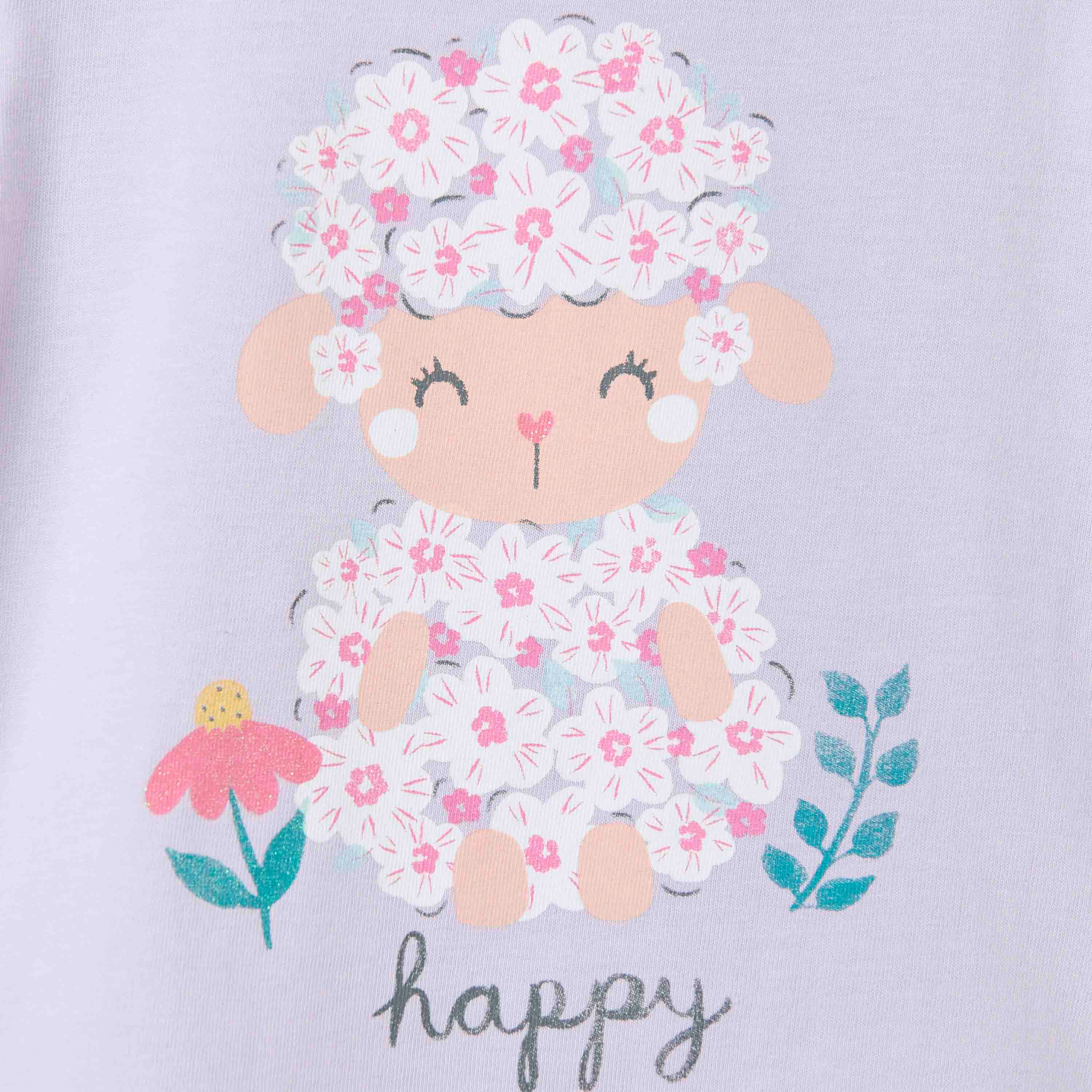 Juniors Printed T-shirt with Long Sleeves - Set of 2-baby-girls-clothing-tshirts-image-6
