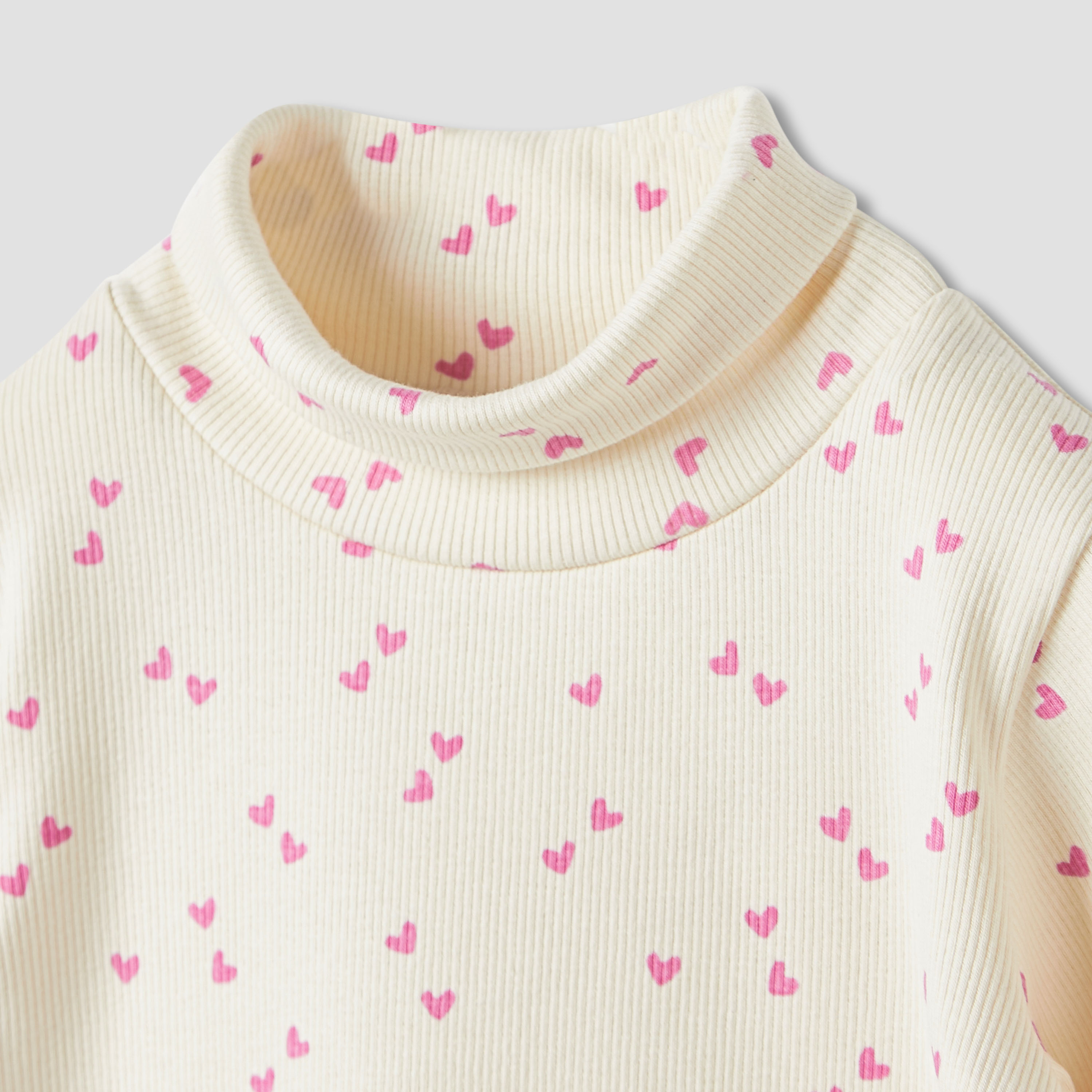 Juniors Assorted Turtleneck T-shirt with Long Sleeves - Set of 2-baby-girls-clothing-tshirts-image-4