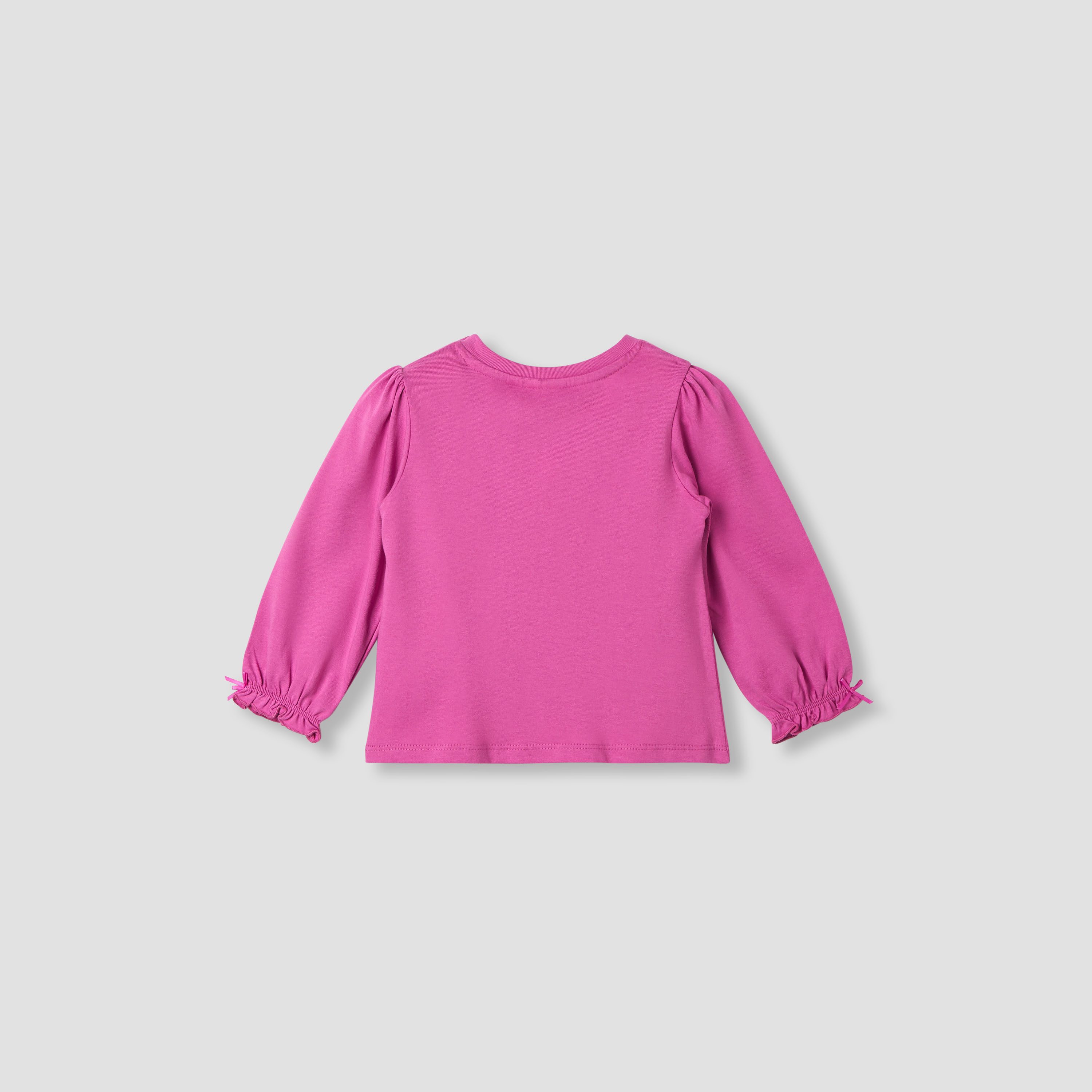 Juniors Printed T-shirt with Long Sleeves-baby-girls-clothing-tshirts-image-2
