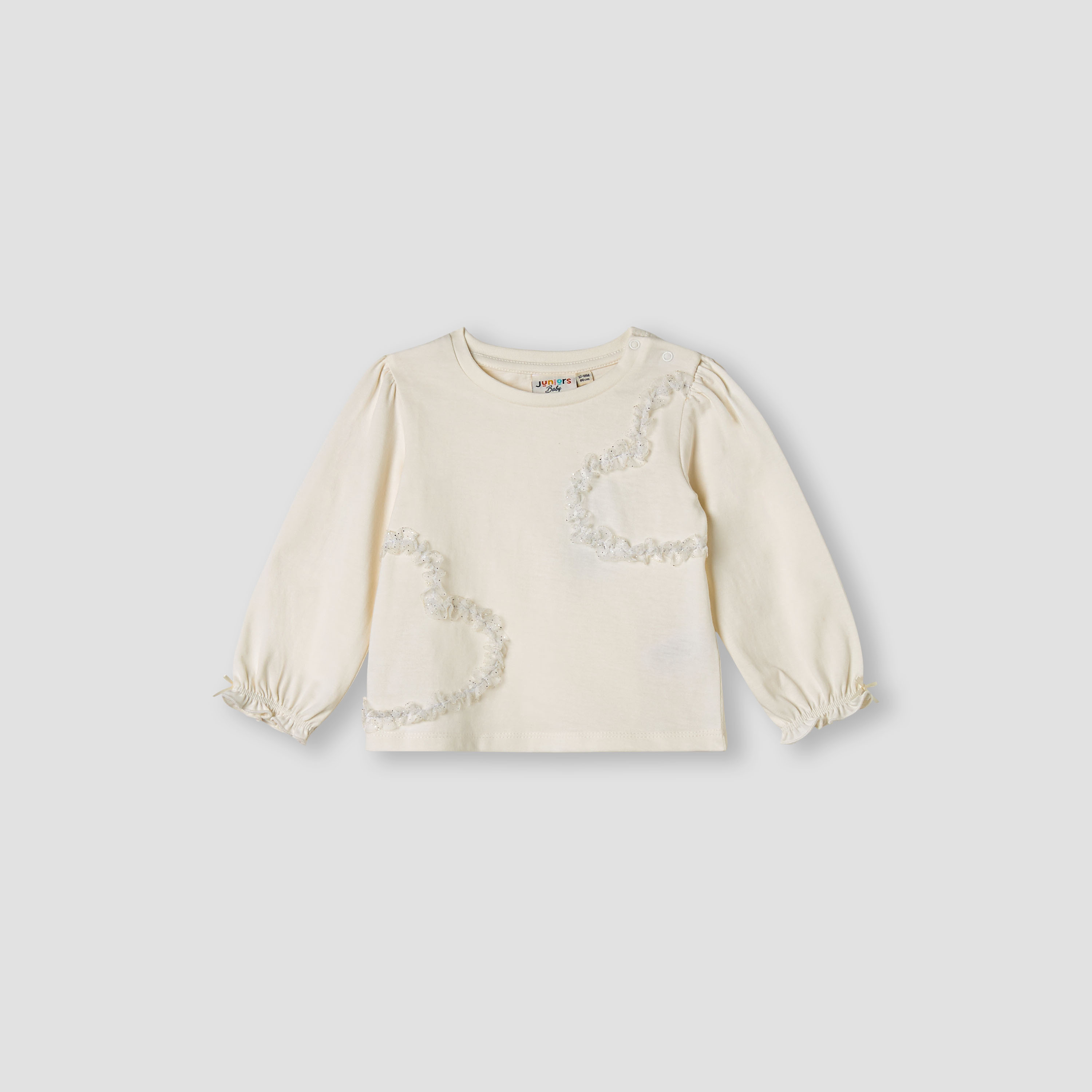 بلوزة مزينة بأكمام طويلة من جونيورز-baby-girls-clothing-tshirts-image-1