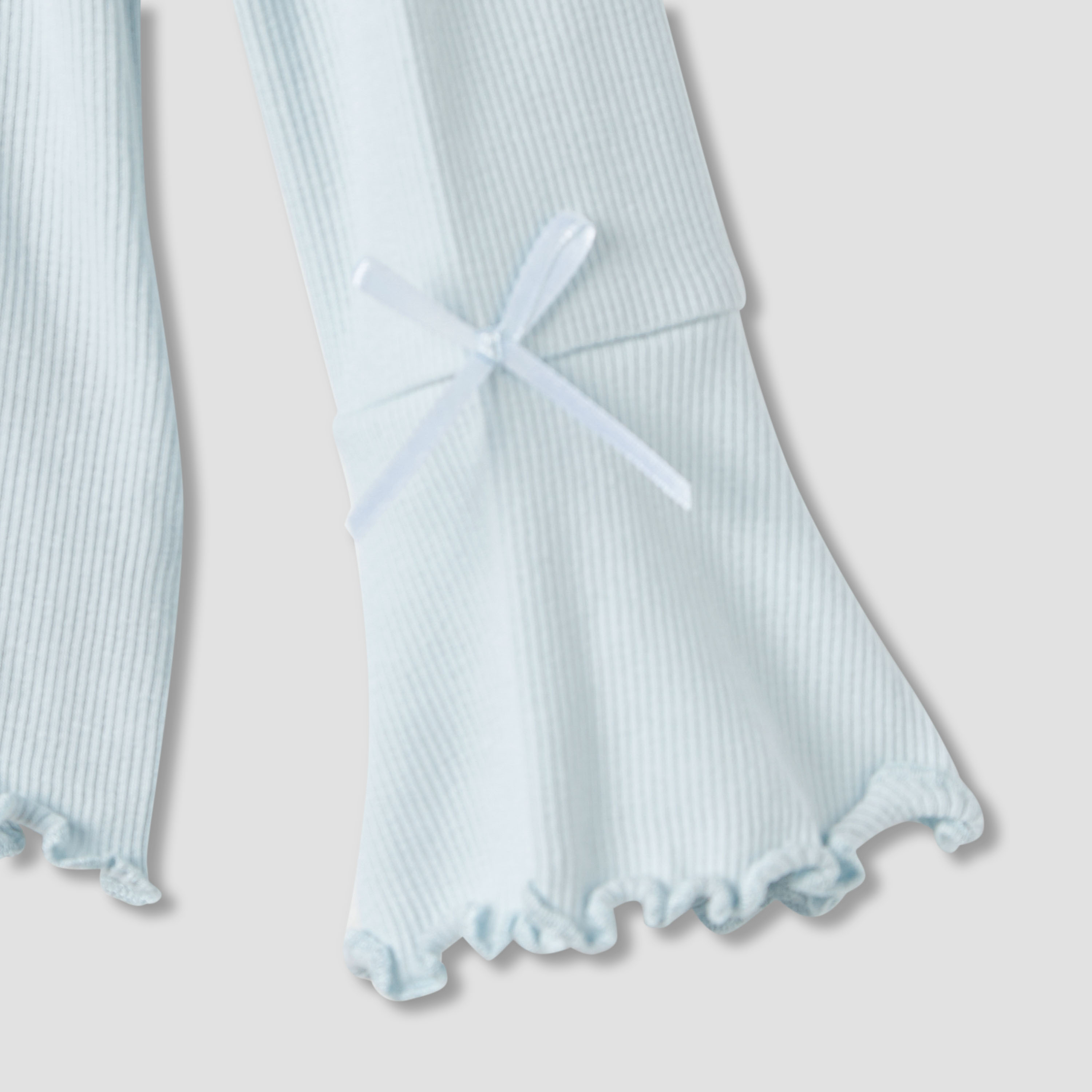 Juniors Bow Detail Top with Turtleneck and Long Sleeves - Set of 2-baby-girls-clothing-tshirts-image-5