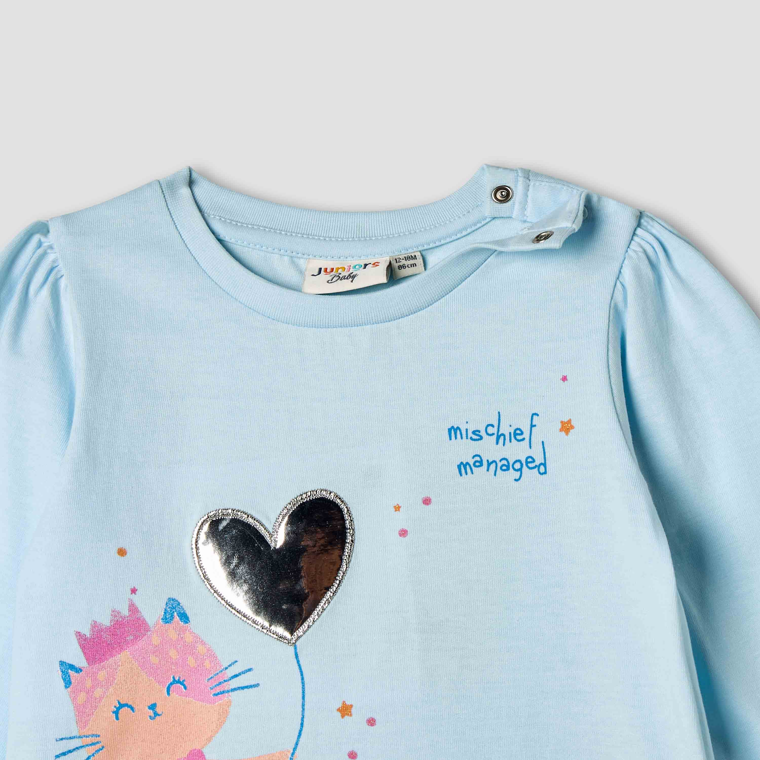بلوزة بطبعات وأكمام طويلة من جونيورز-baby-girls-clothing-tshirts-image-4