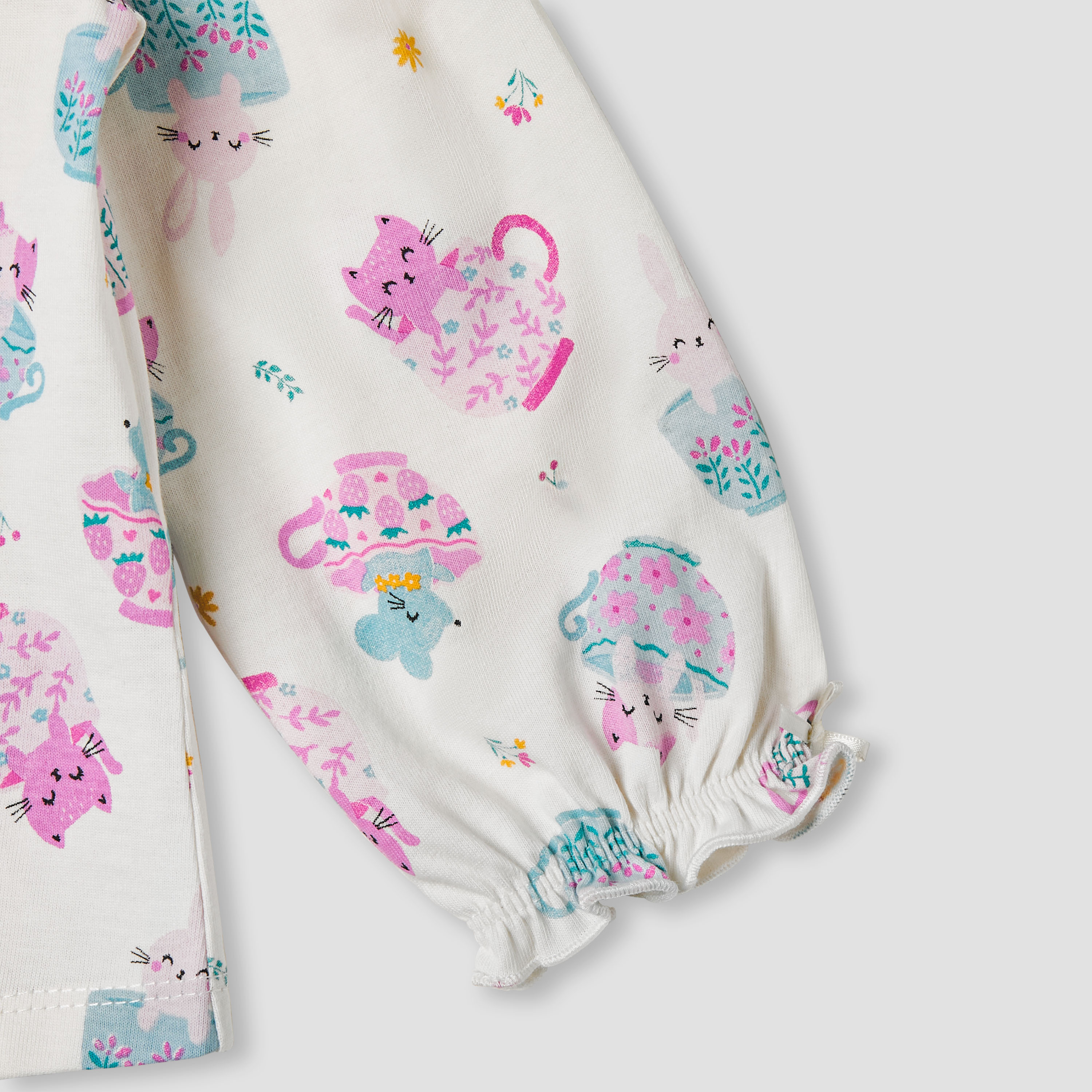 Juniors Printed Top with Long Sleeves-baby-girls-clothing-tshirts-image-4