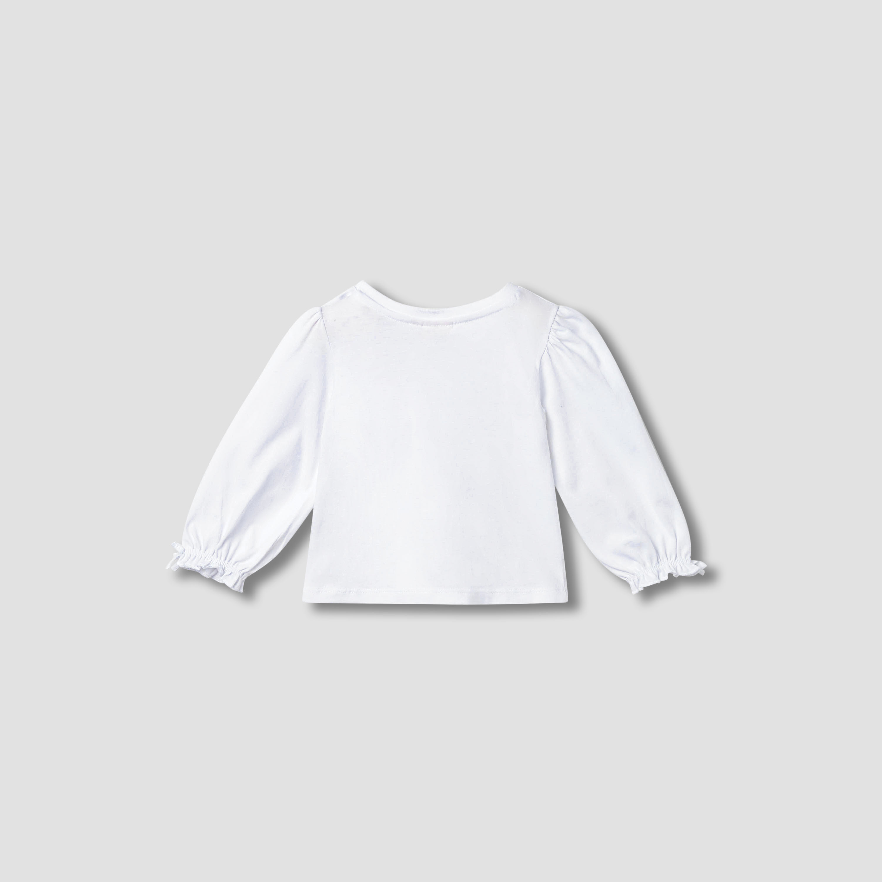 Juniors Solid T-shirt with Long Sleeves-baby-girls-clothing-tshirts-image-2