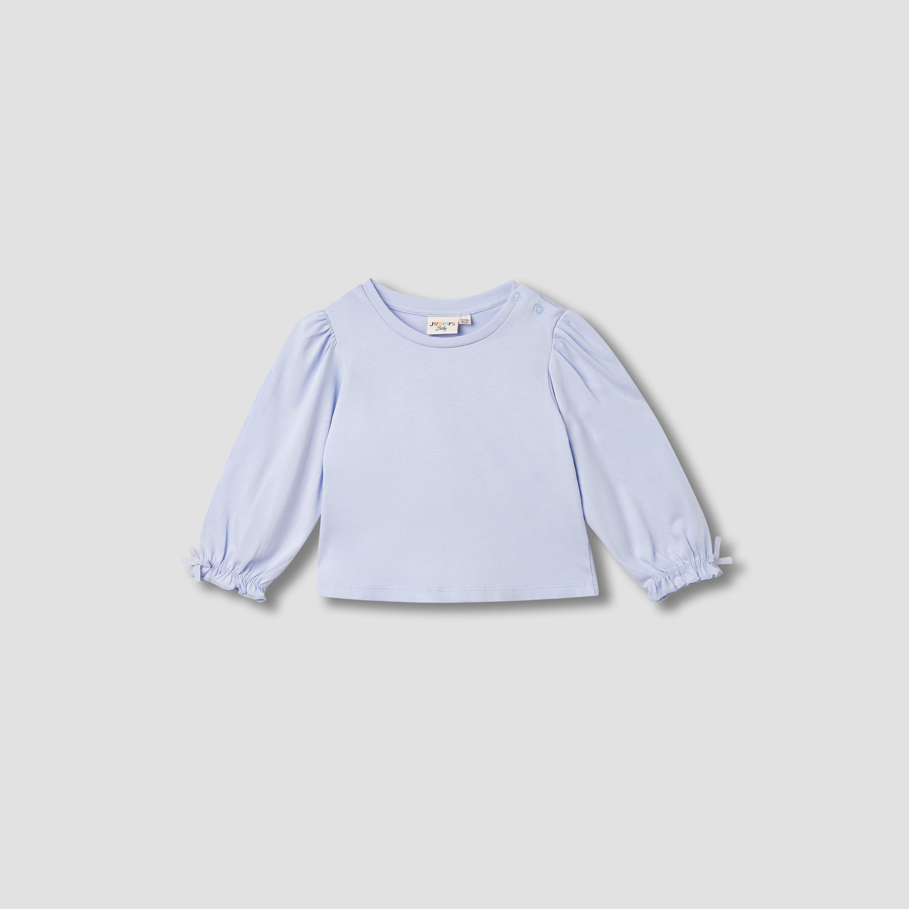 تيشيرت سادة بأكمام طويلة من جونيورز-baby-girls-clothing-tshirts-image-1