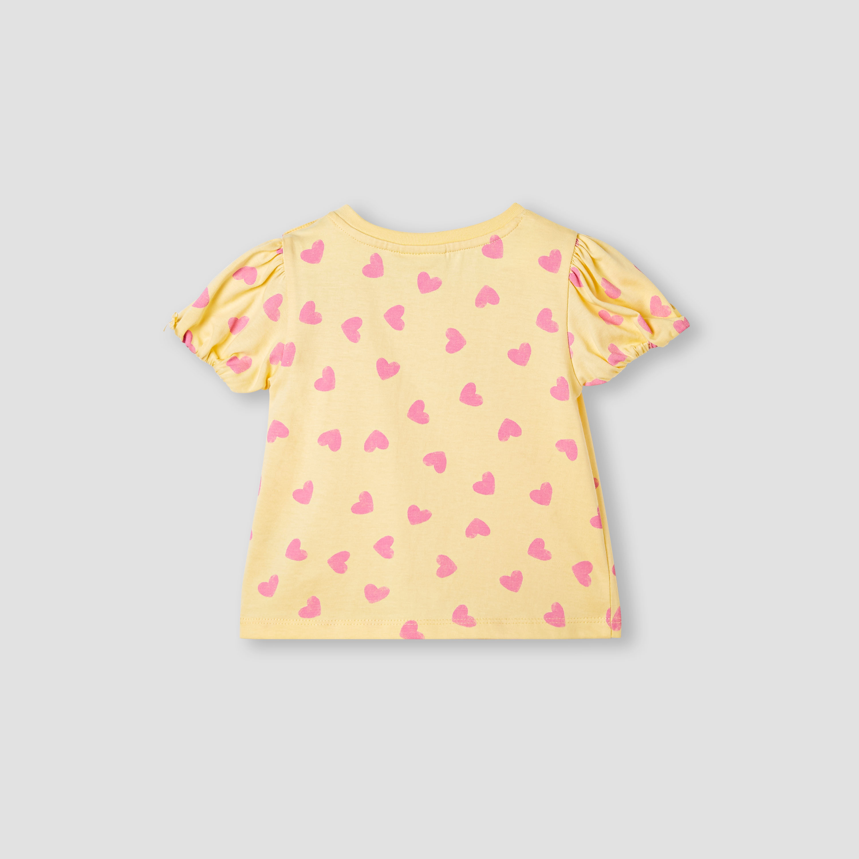 تيشيرت بطبعات قلوب بياقة ضيقة من جونيورز-baby-girls-clothing-tshirts-image-3