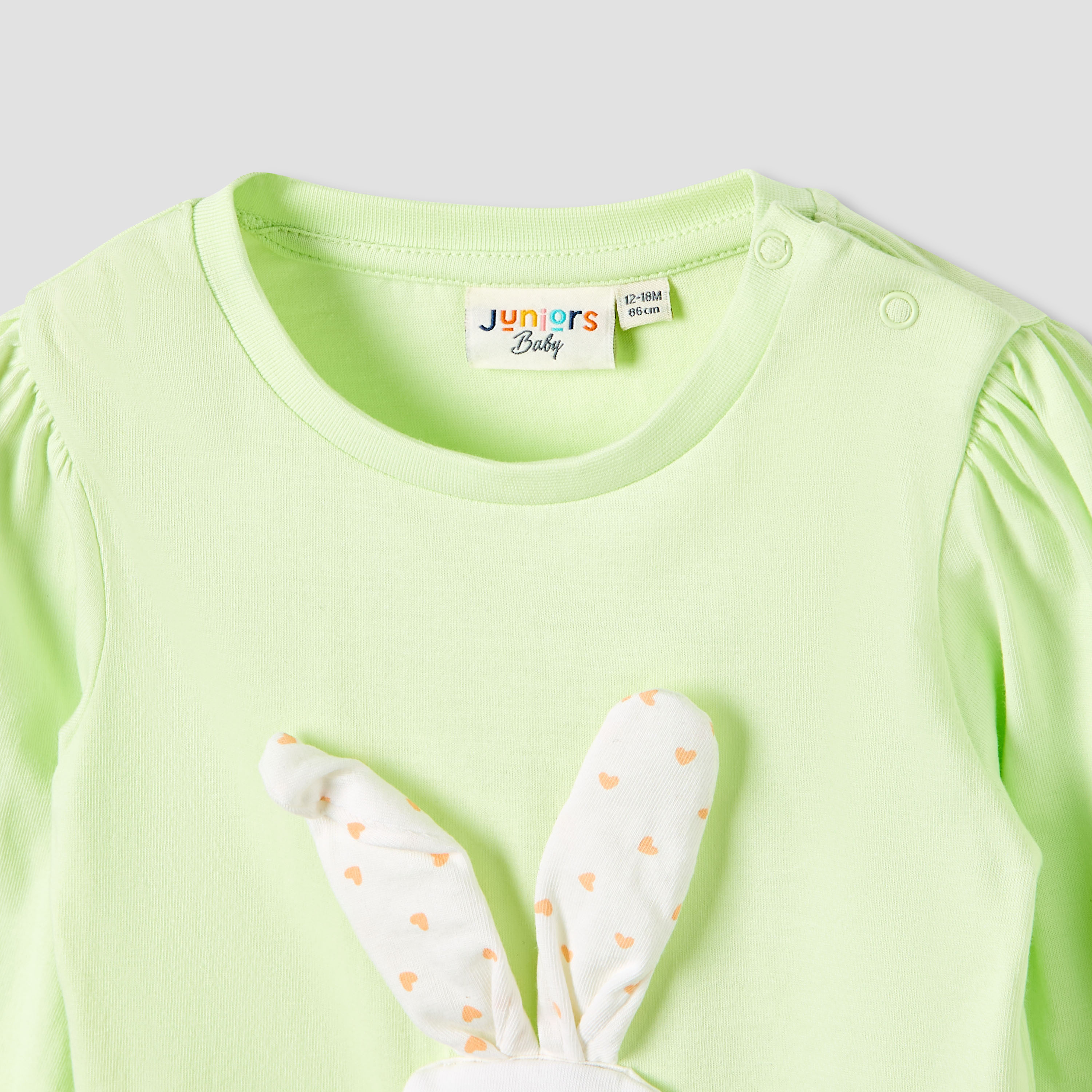 Juniors Girls Round Neck T-shirt - Cotton - Long Sleeves-baby-girls-clothing-multipacks-image-6