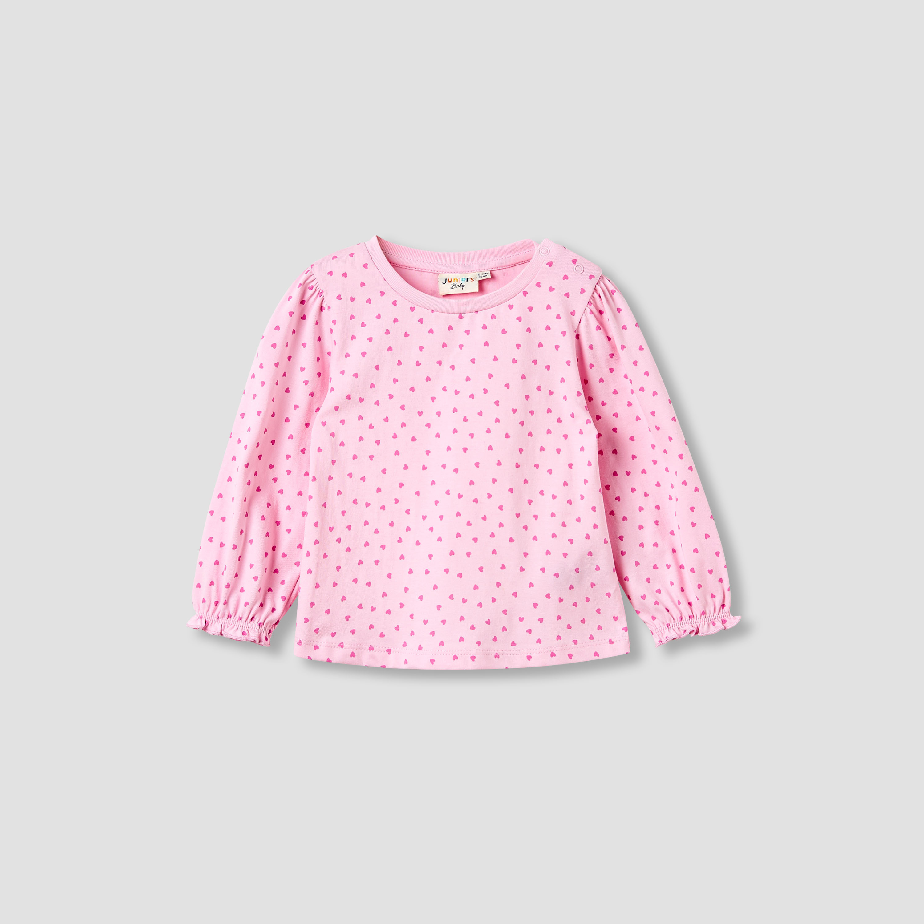 Juniors Girls Round Neck T-shirt - Cotton - Long Sleeves-baby-girls-clothing-multipacks-image-3