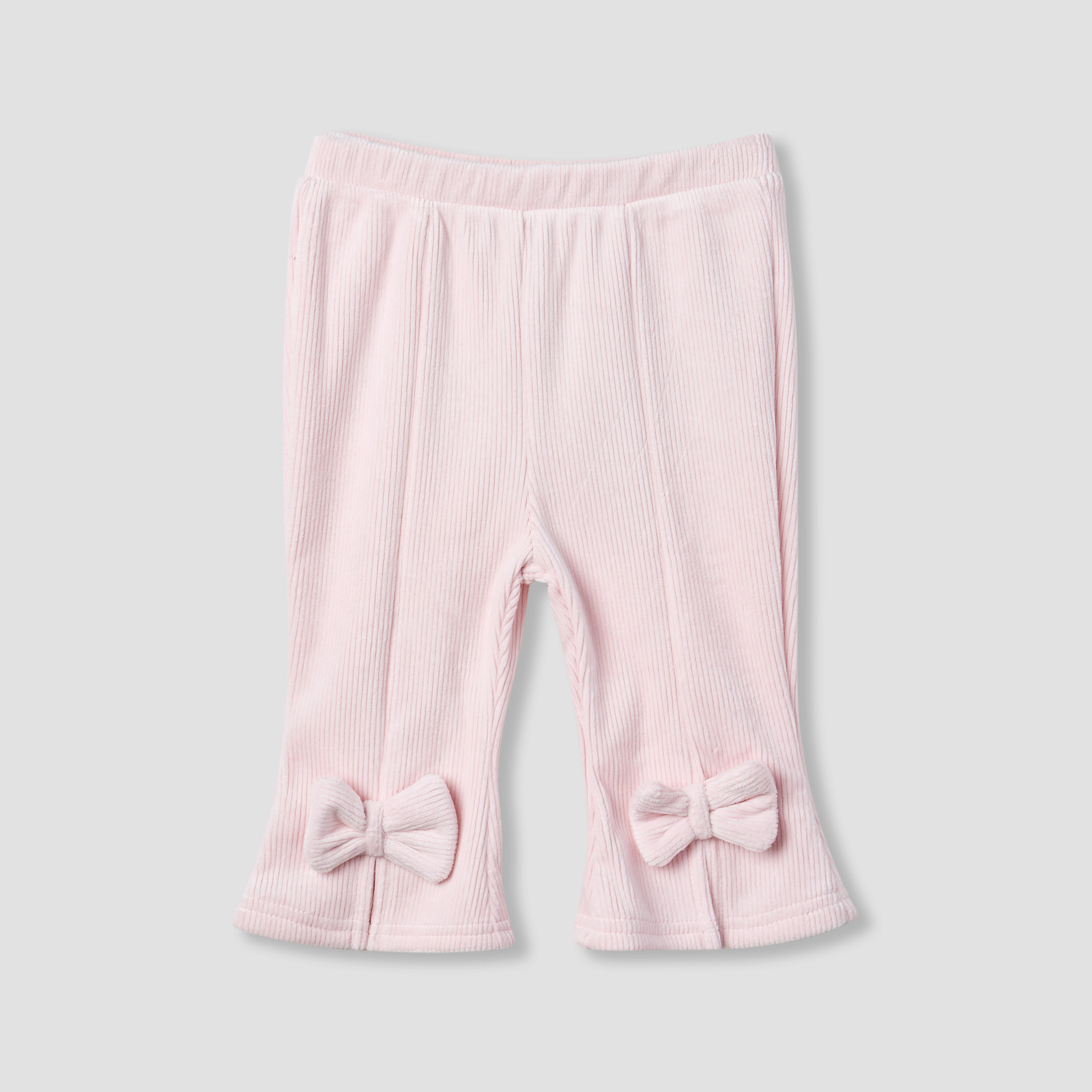 Juniors Ribbed Jogger with Bow Accent-baby-girls-clothing-bottoms-joggersandtrackpants-image-1