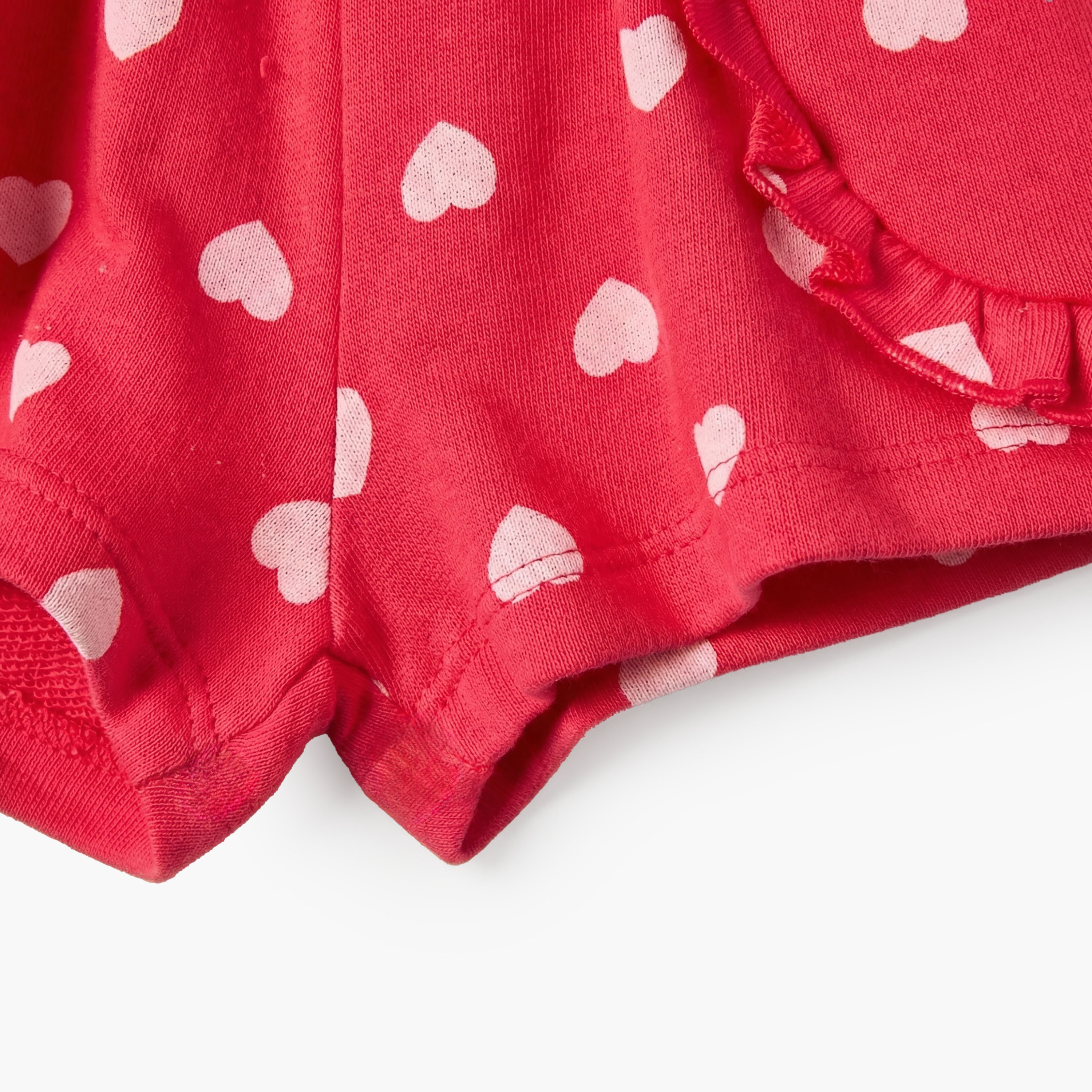 شورت بخصر مطاطي وطبعات قلوب وكشكش من جونيورز-baby-girls-clothing-bottoms-shorts-image-4