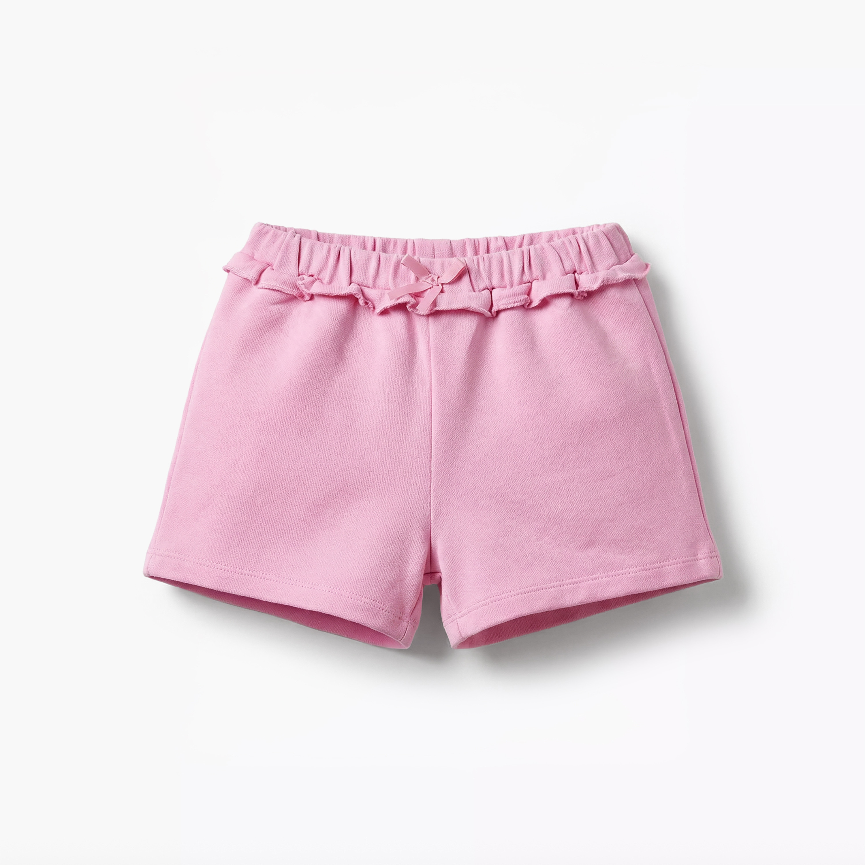 Juniors Ruffle Detail Shorts with Elasticated Waistband - Set of 2-baby-girls-clothing-bottoms-shorts-image-3