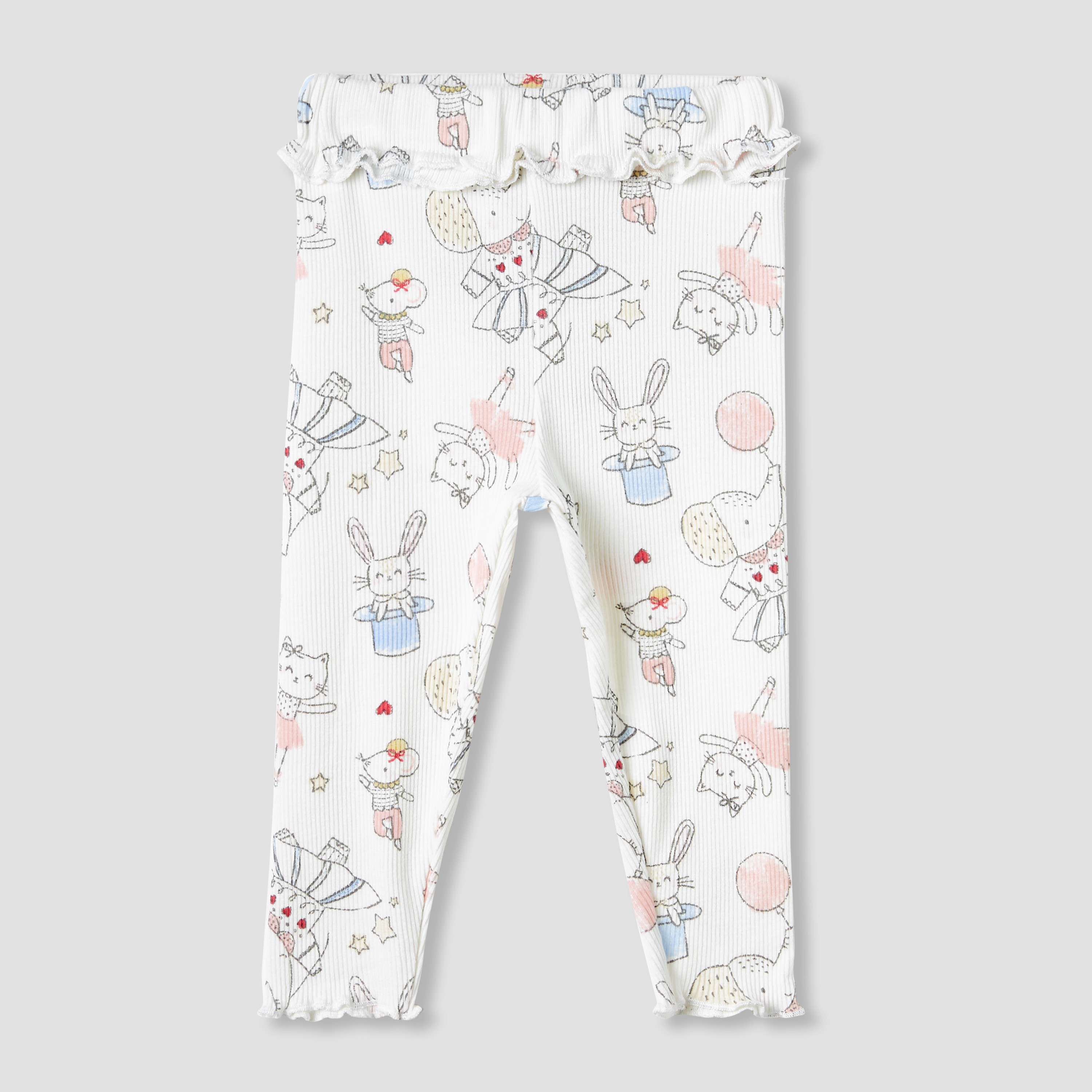Juniors Printed Leggings-baby-girls-clothing-bottoms-leggings-image-1