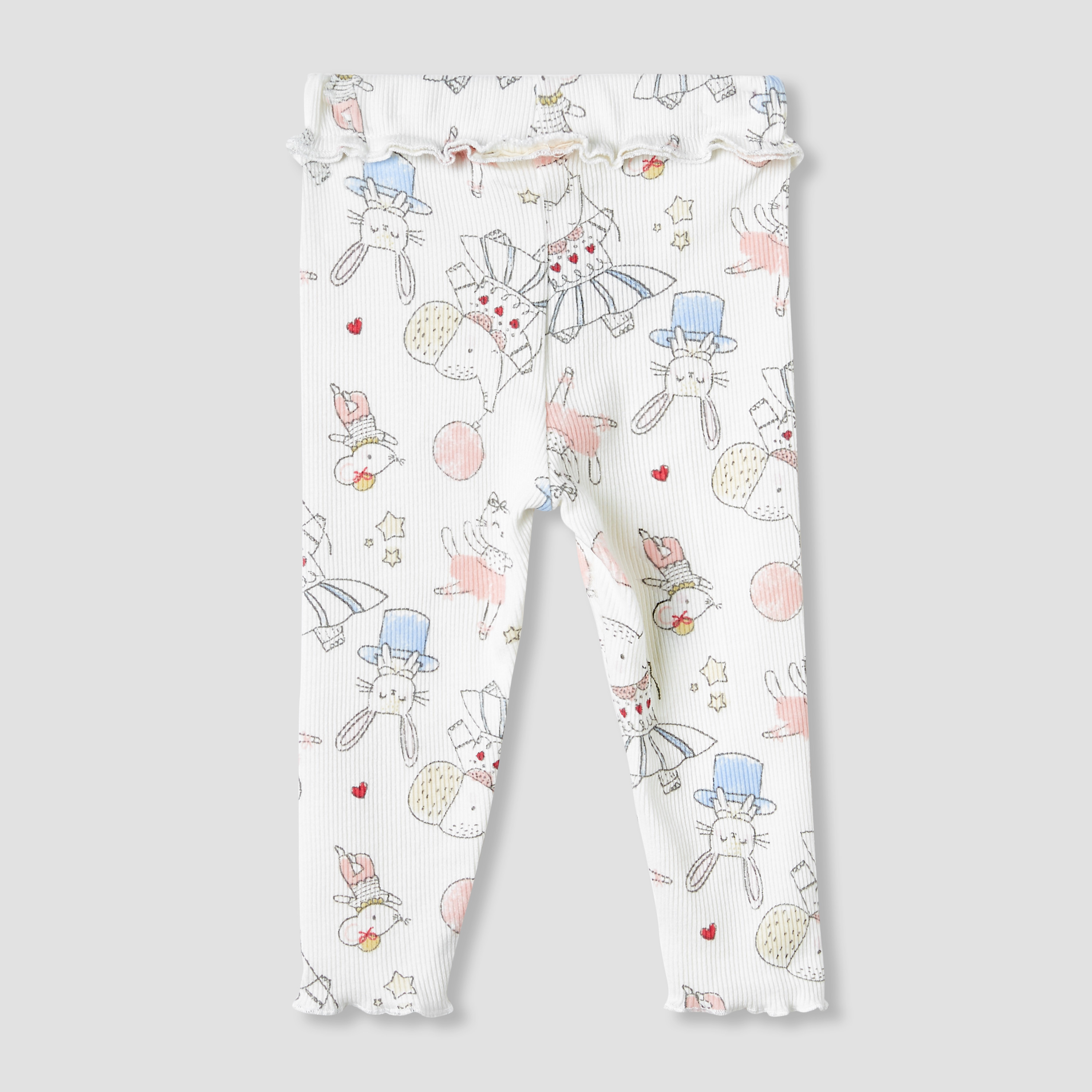 Juniors Printed Leggings-baby-girls-clothing-bottoms-leggings-image-2