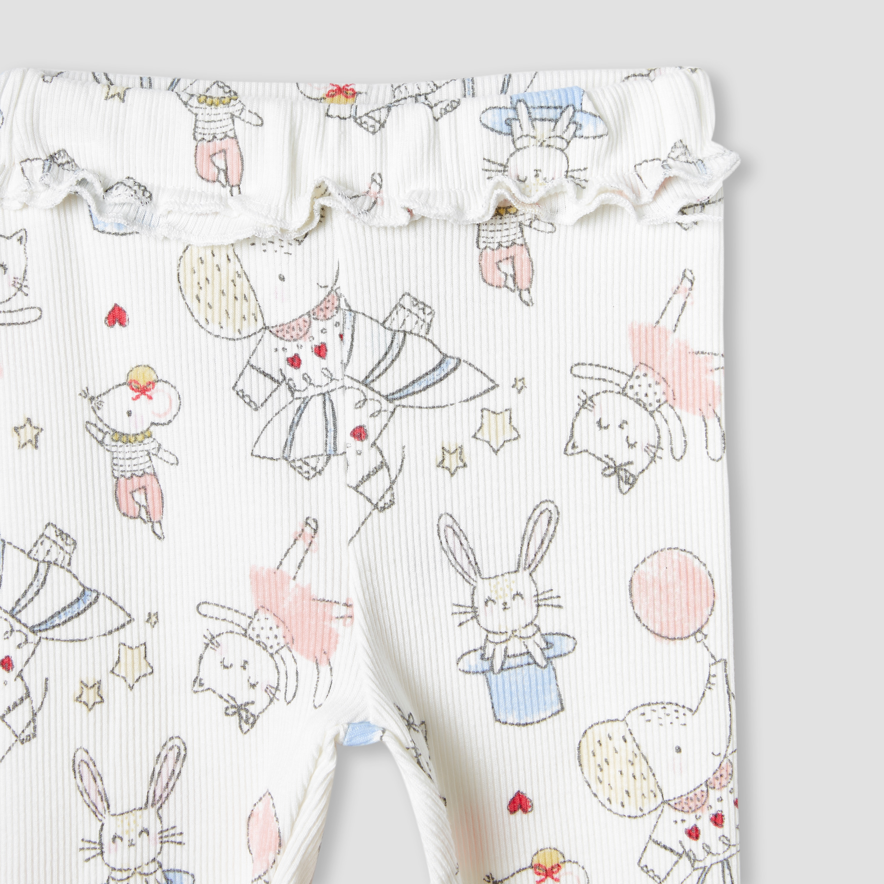 Juniors Printed Leggings-baby-girls-clothing-bottoms-leggings-image-3
