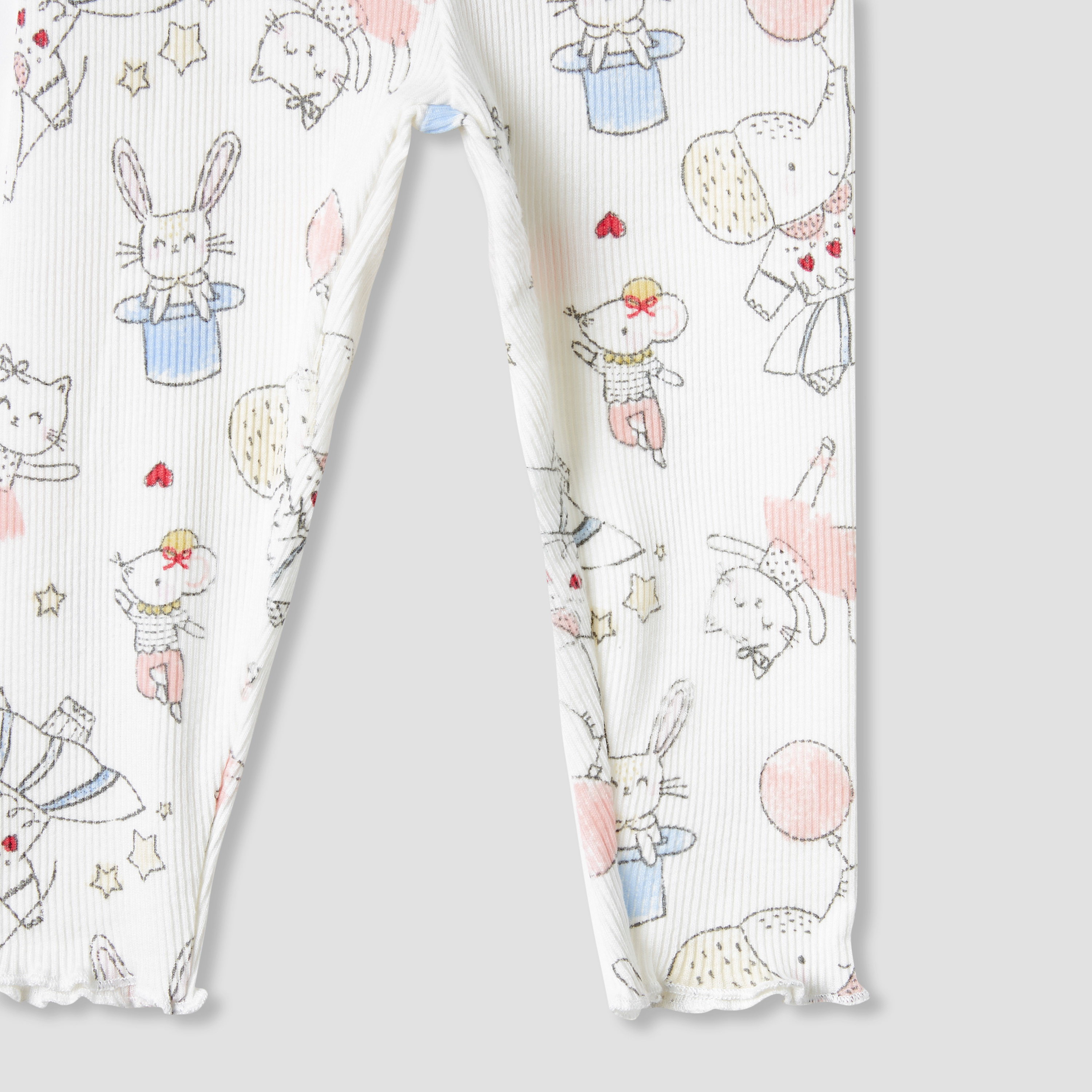 Juniors Printed Leggings-baby-girls-clothing-bottoms-leggings-image-4