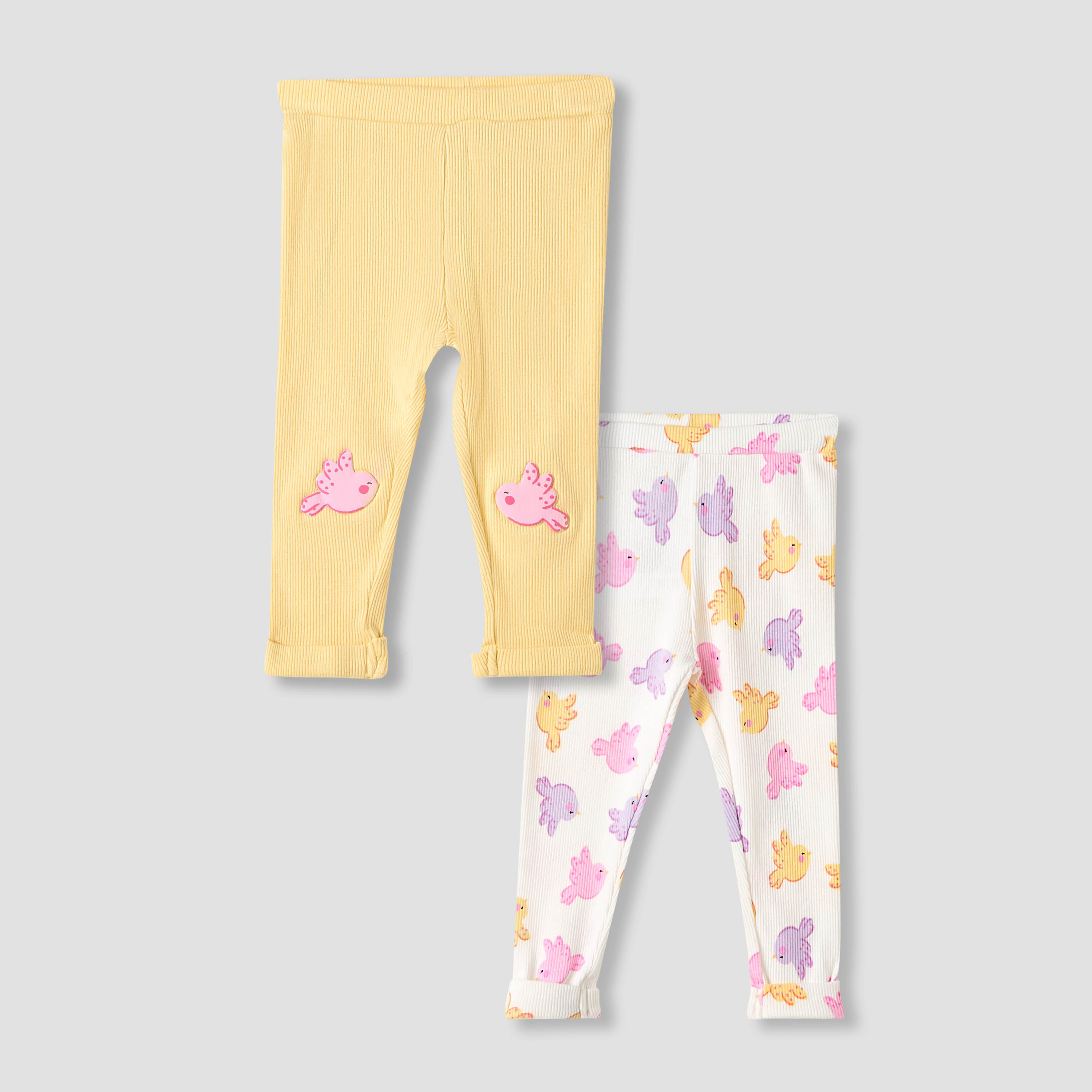Juniors Printed Leggings - Set of 2-baby-girls-clothing-bottoms-leggings-image-1