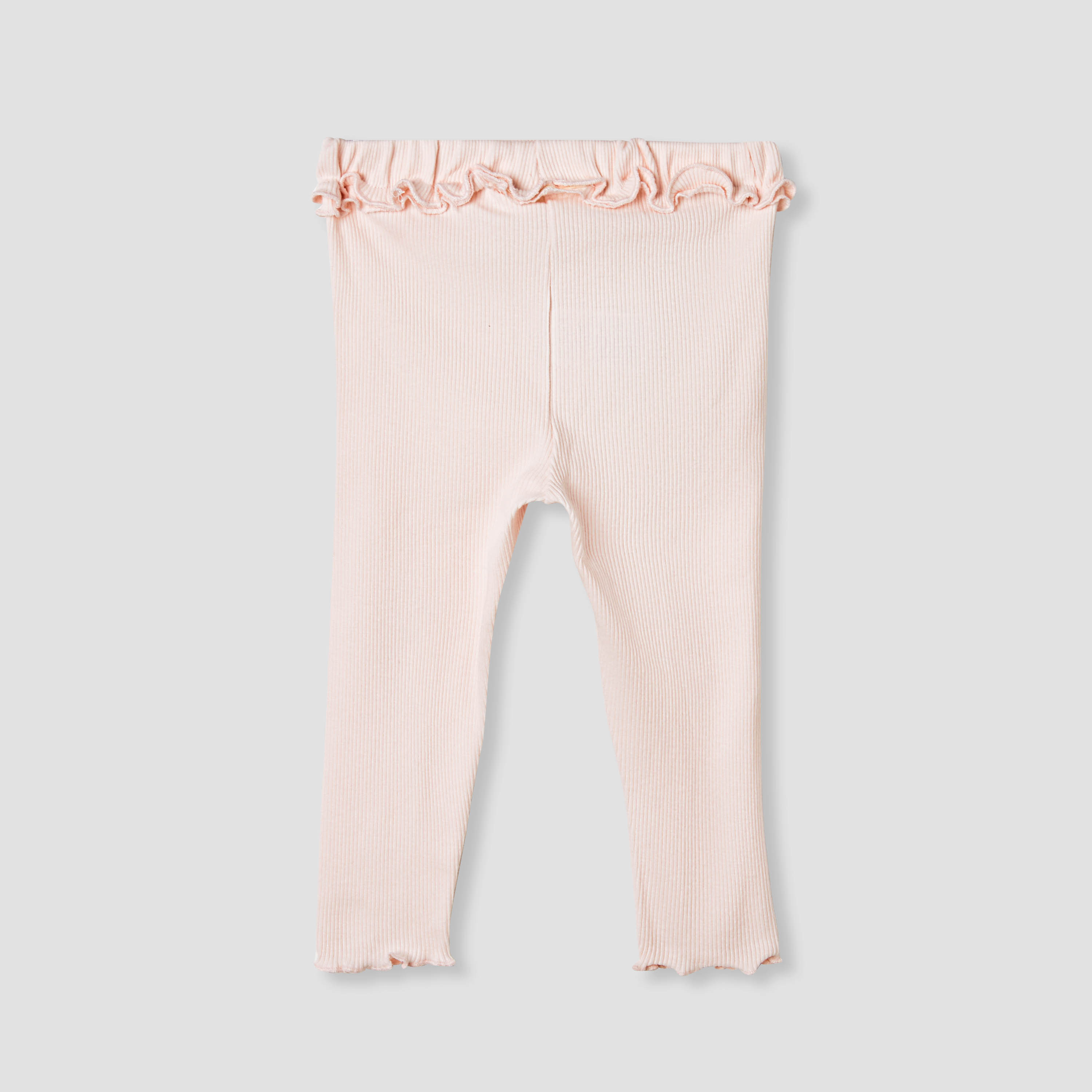 Juniors Ribbed Leggings with Lettuce Trim-baby-girls-clothing-bottoms-leggings-image-2