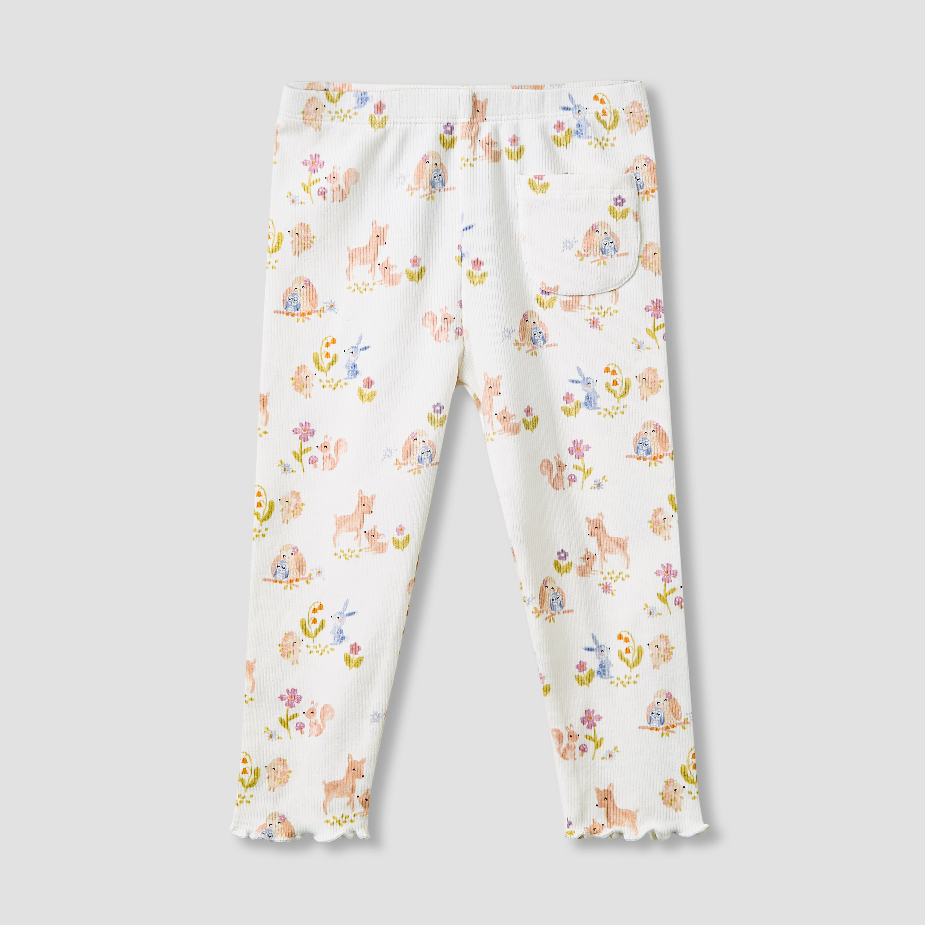 Juniors Girls Leggings with Wild Animal Print - Cotton - Elasticated Waist-baby-girls-clothing-bottoms-leggings-image-1