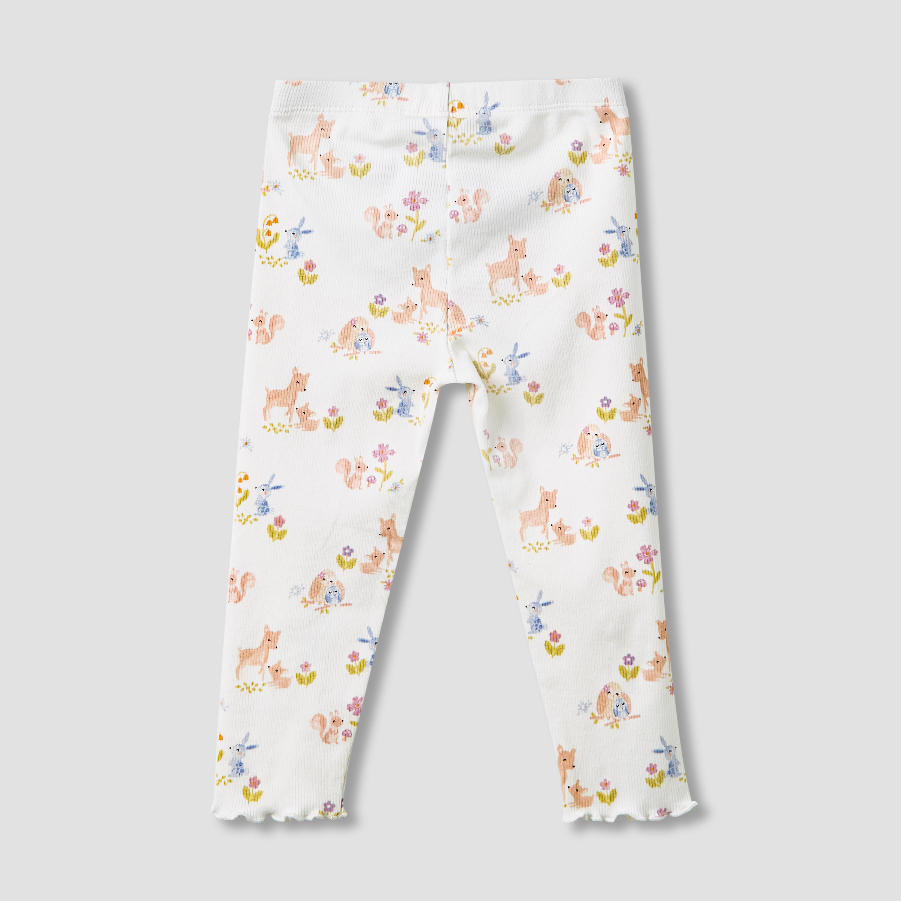 Juniors Girls Leggings with Wild Animal Print - Cotton - Elasticated Waist-baby-girls-clothing-bottoms-leggings-image-2