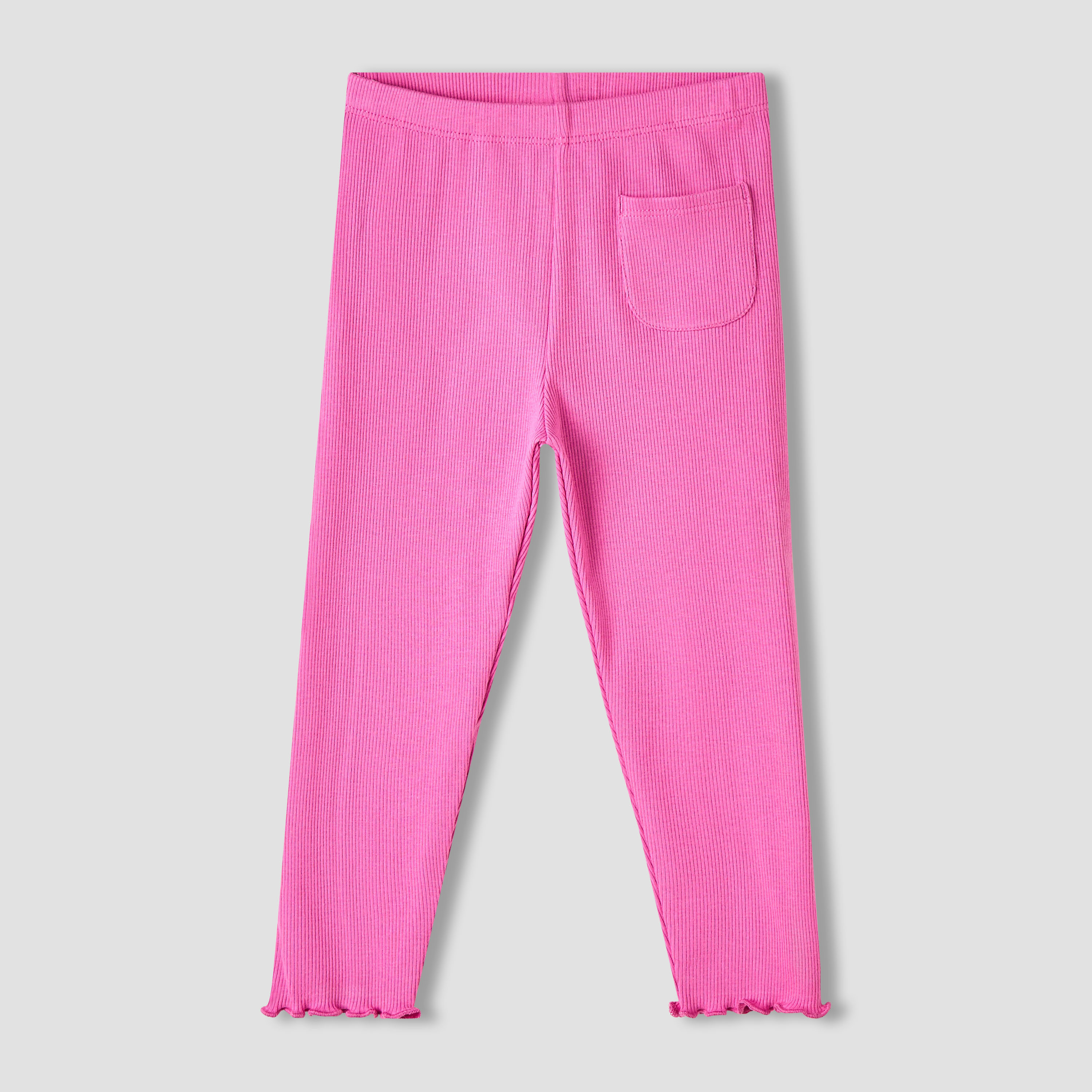 Juniors Girls Leggings with Pocket - Elasticated Waist-baby-girls-clothing-bottoms-leggings-image-2