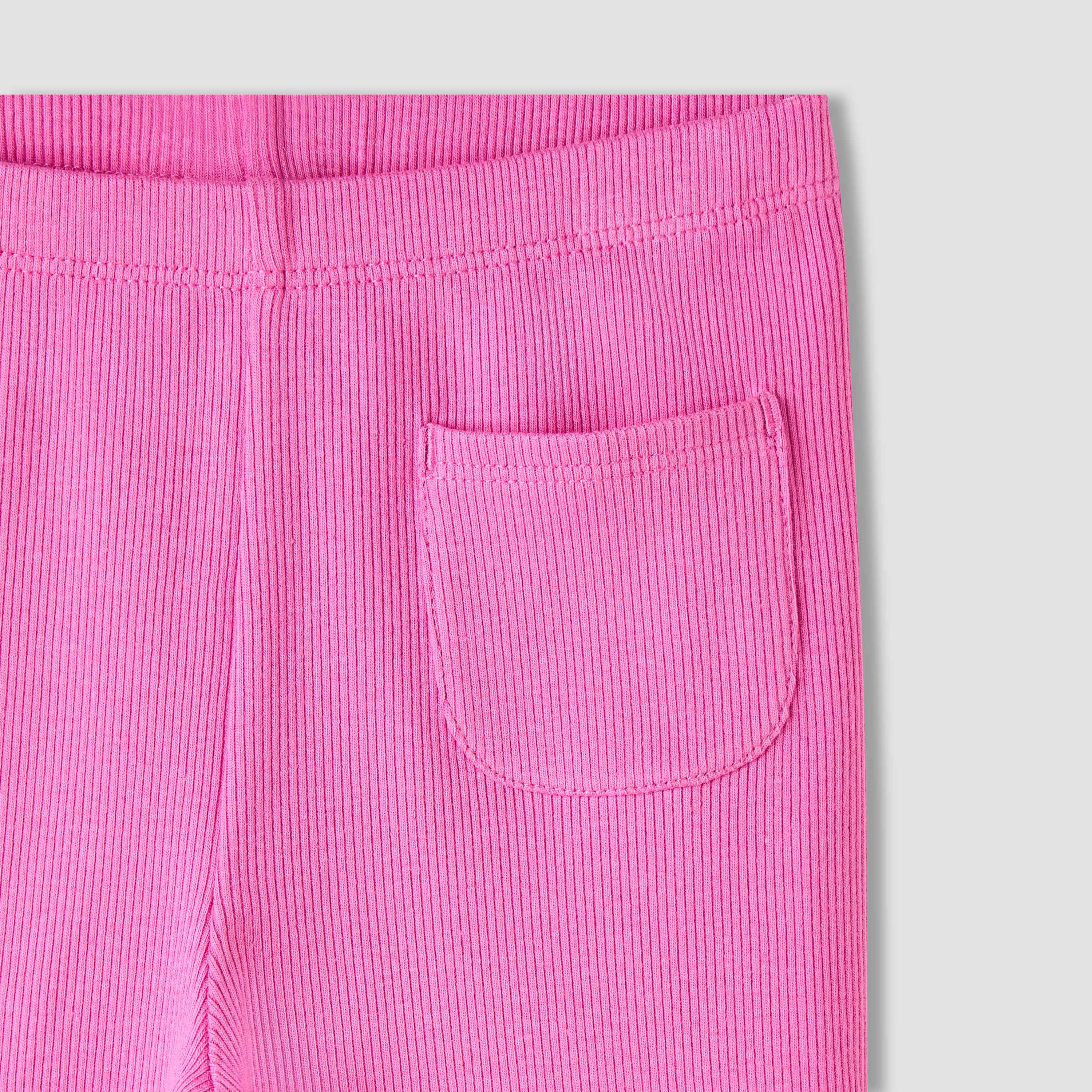 Juniors Girls Leggings with Pocket - Elasticated Waist-baby-girls-clothing-bottoms-leggings-image-3