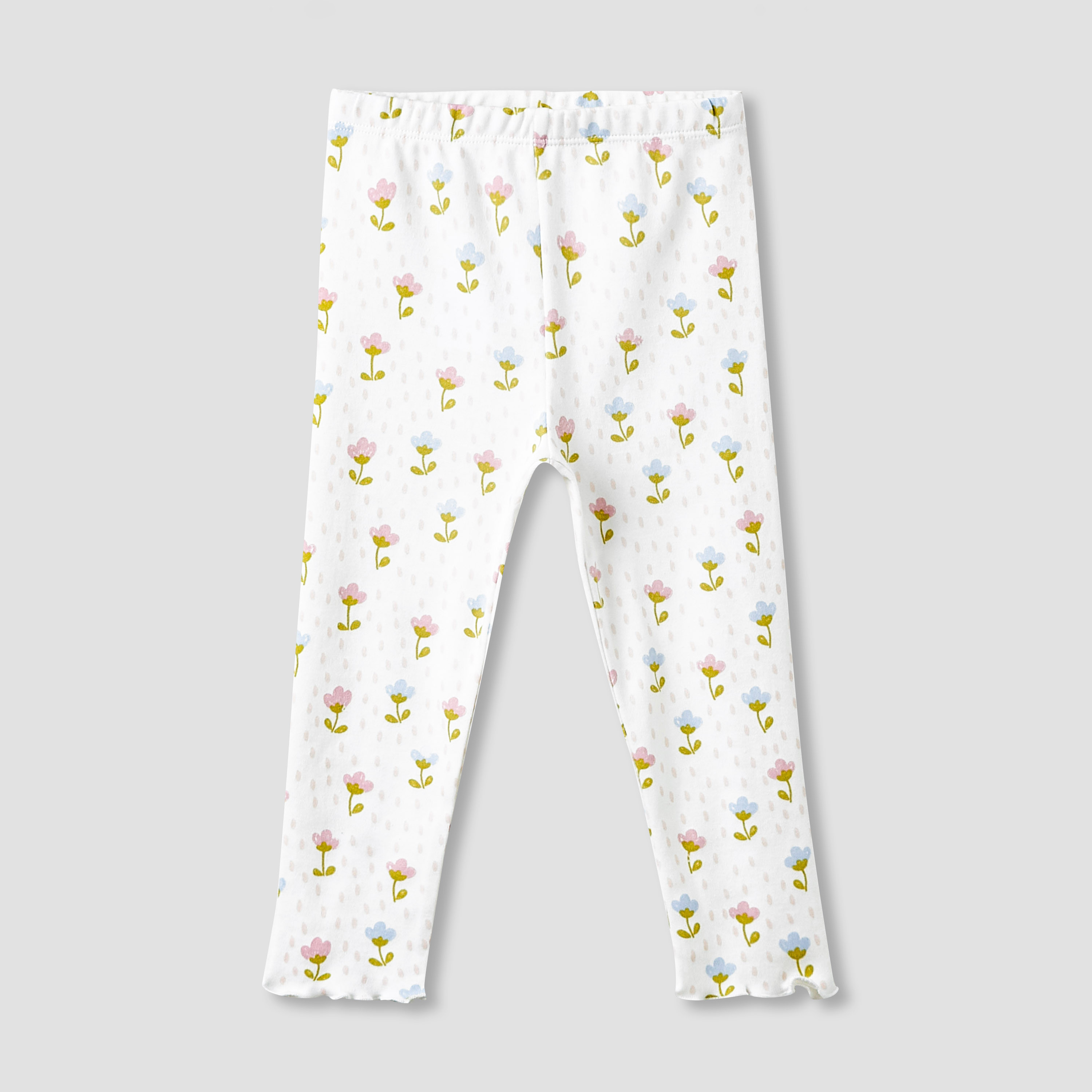 Juniors Girls Leggings - Cotton - Elasticated - Set of 2-baby-girls-clothing-bottoms-leggings-image-2