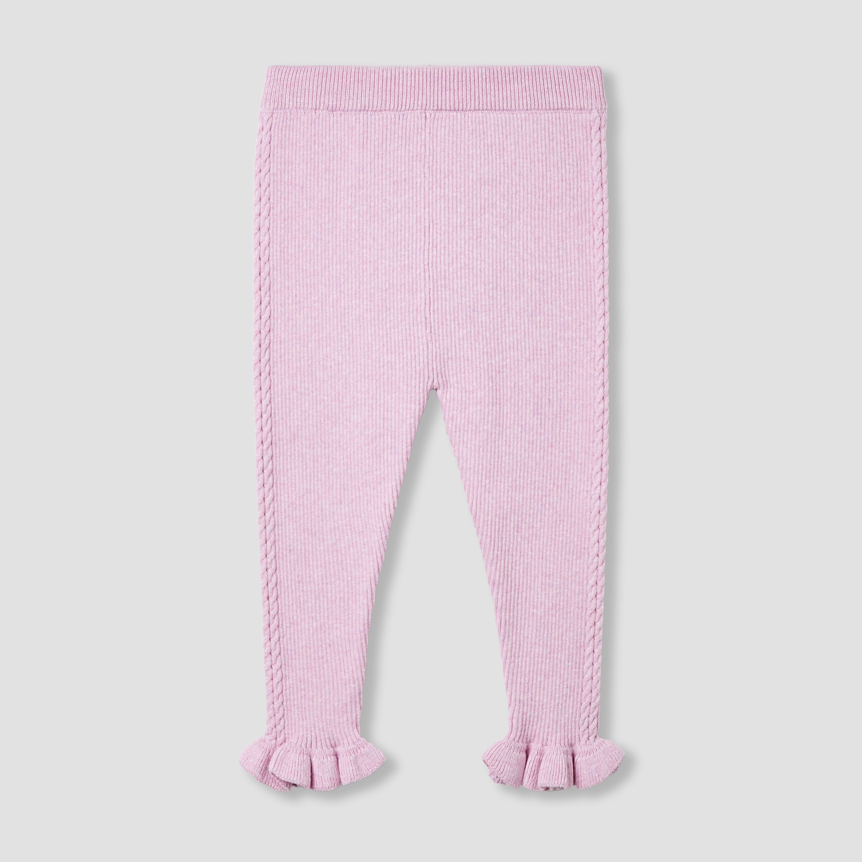 Juniors Ribbed Leggings with Bow Detail-baby-girls-clothing-bottoms-leggings-image-1