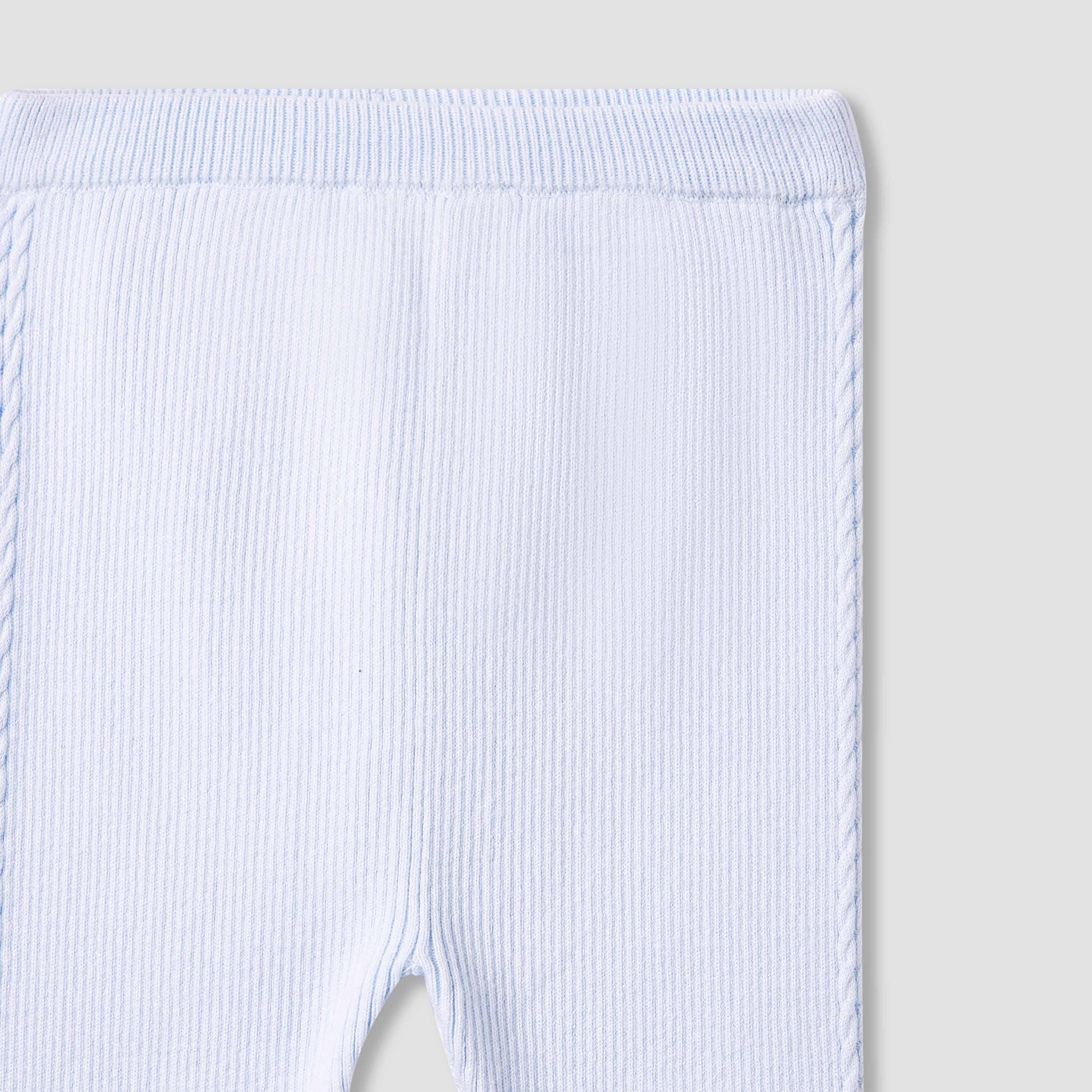 Juniors Ribbed Leggings with Bow Detail and Elasticated Waistband-girls-clothing-bottoms-leggings-image-5