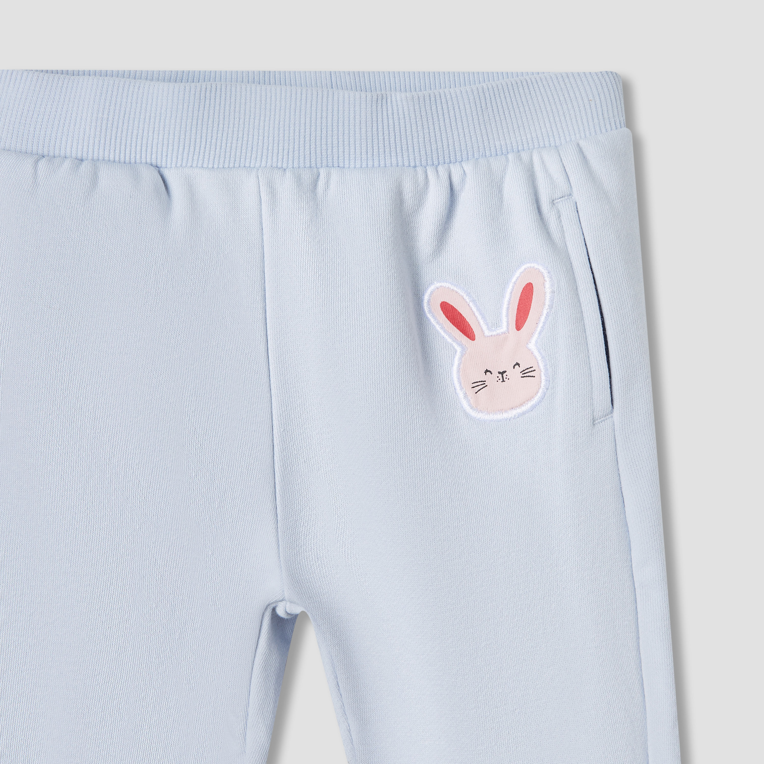 Juniors Bunny Applique Joggers with Ruffle Accent-baby-girls-clothing-bottoms-joggersandtrackpants-image-3
