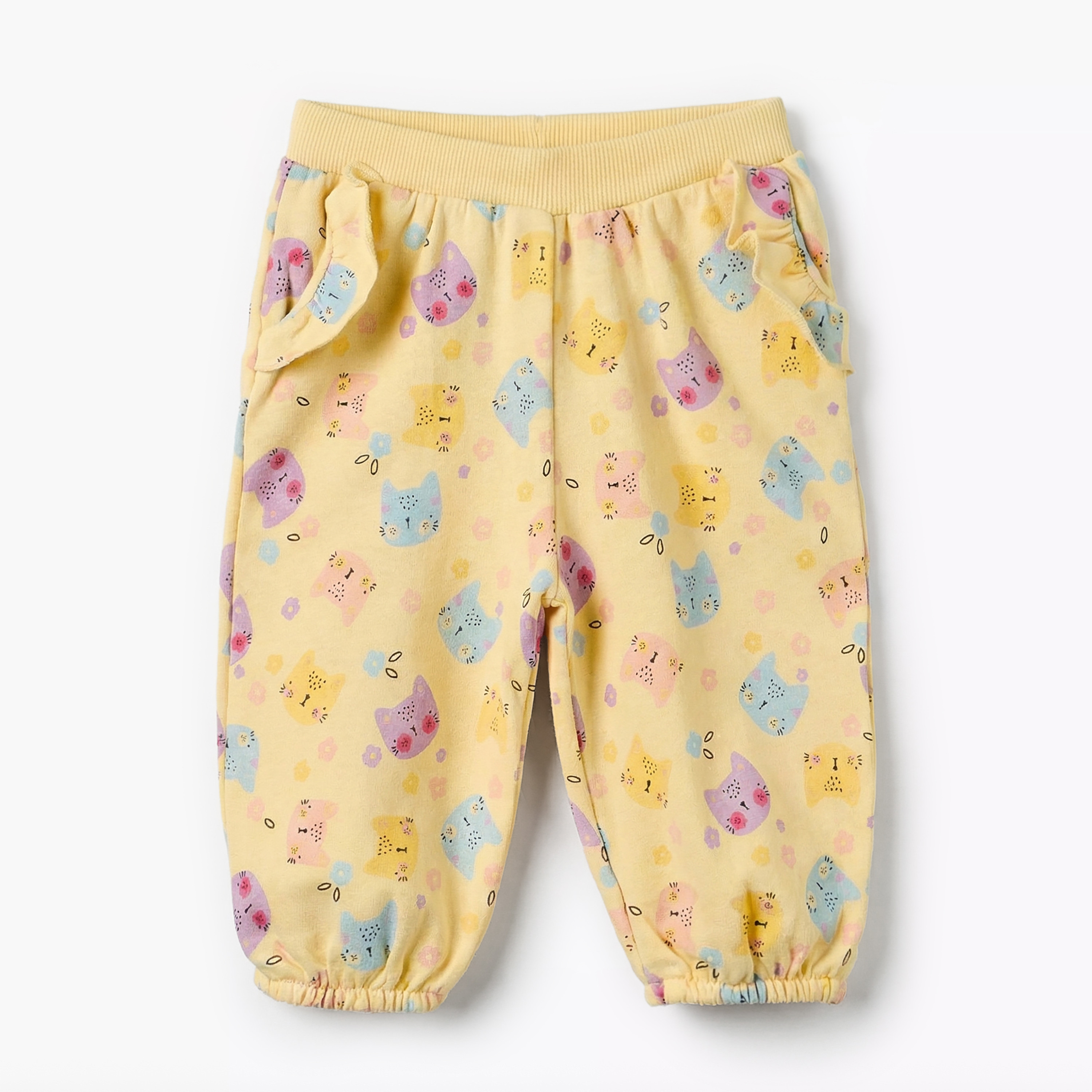 Juniors Assorted Joggers with Ruffle Detail - Set of 2-baby-girls-clothing-bottoms-joggersandtrackpants-image-2