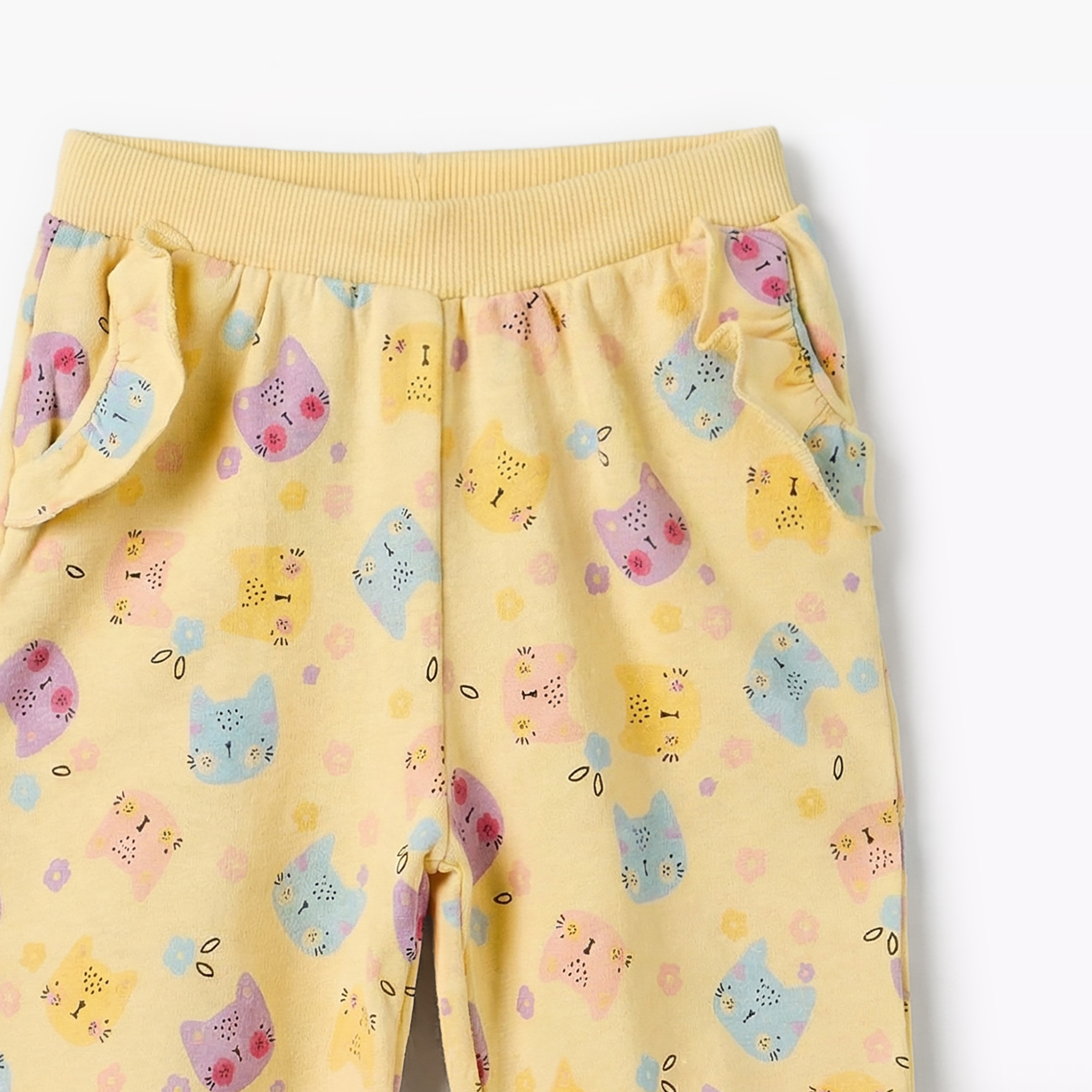Juniors Assorted Joggers with Ruffle Detail - Set of 2-baby-girls-clothing-bottoms-joggersandtrackpants-image-4